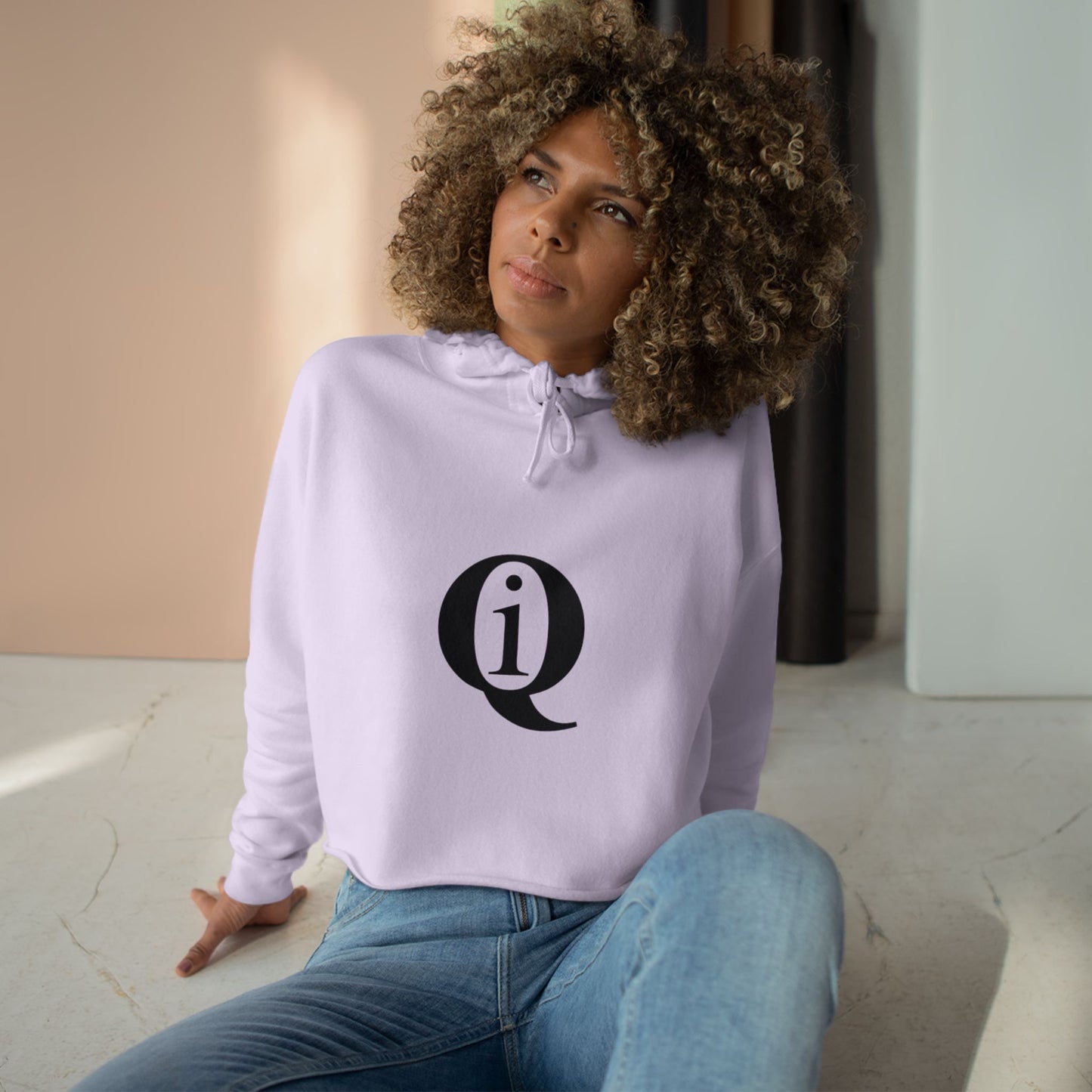 IQ Fashion |  Informative Crop Hoodie - Trendy Streetwear