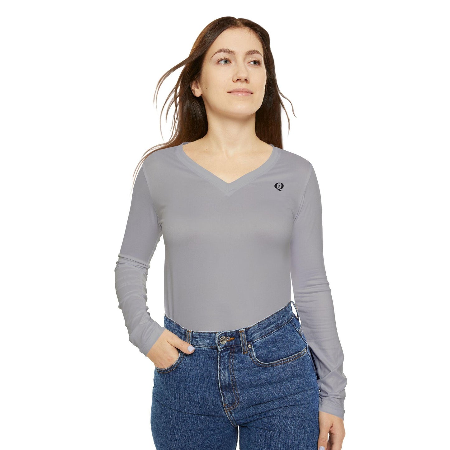 IQ Fashion | Women's Long Sleeve V-neck Shirt (AOP)