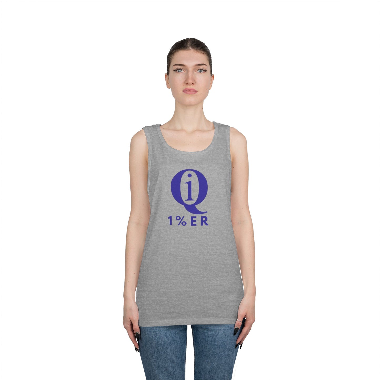 Unisex Heavy Cotton Tank Top - 'Q On Board' Design - Perfect for Summer Adventures