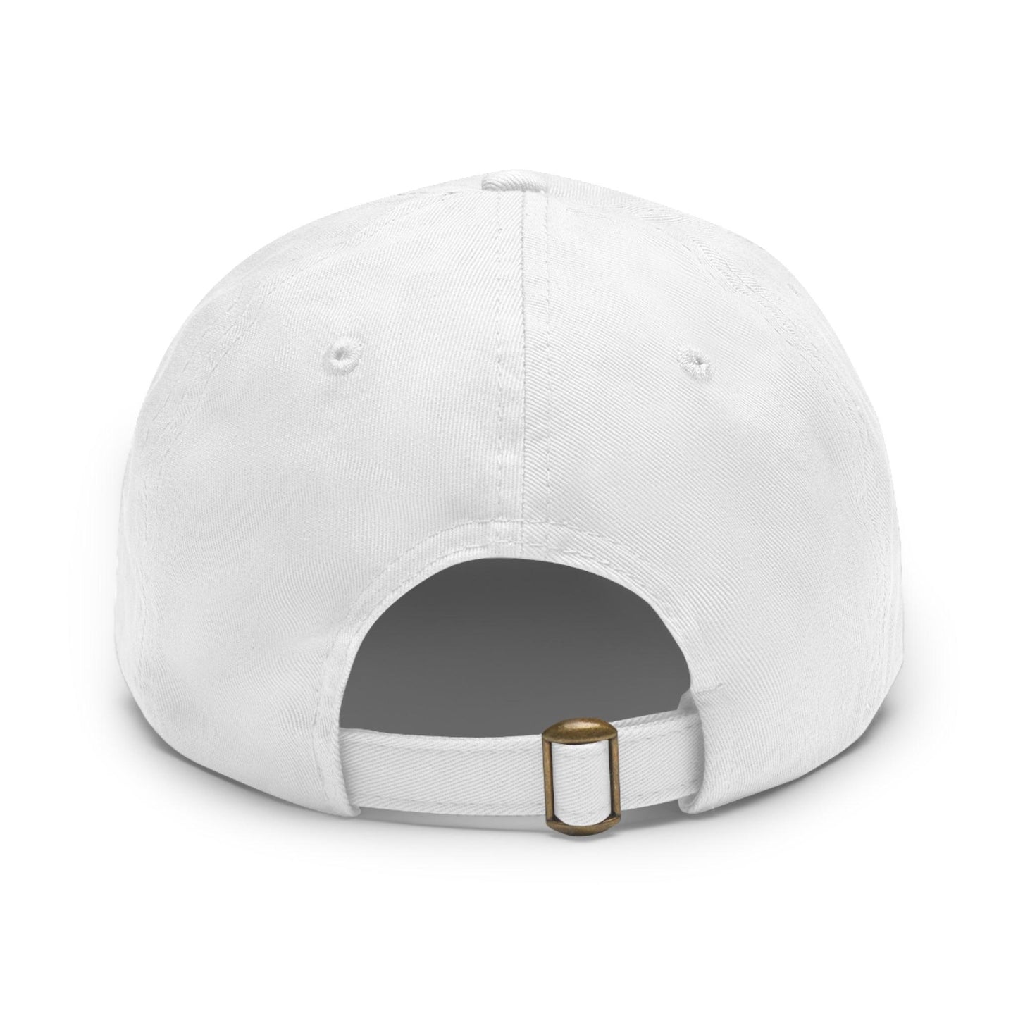 IQ Fashion | Dad Hat with Leather Patch (Round)