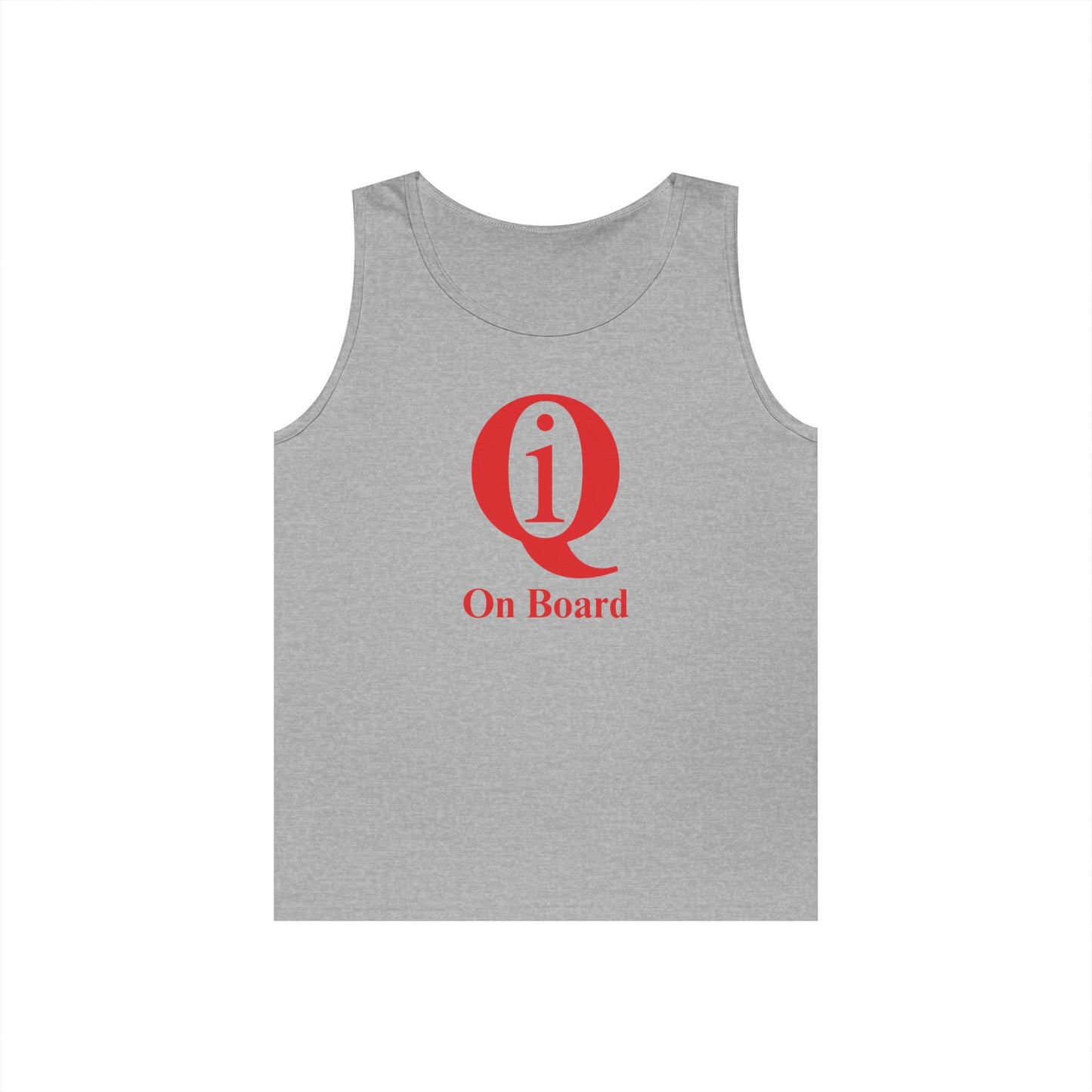 Unisex Heavy Cotton Tank Top - 'Q On Board' Design - Perfect for Summer Adventures