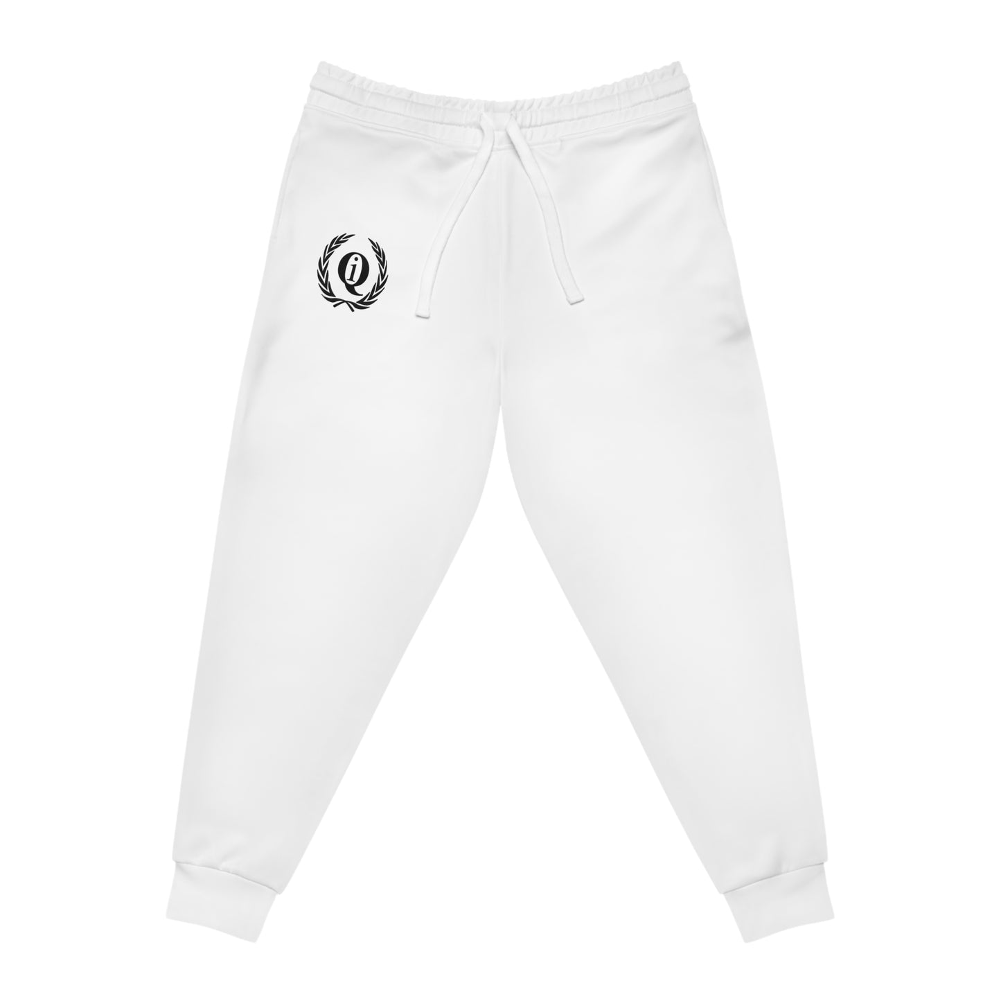 Stylish White Athletic Joggers with Logo - Perfect for Workouts and Casual Wear