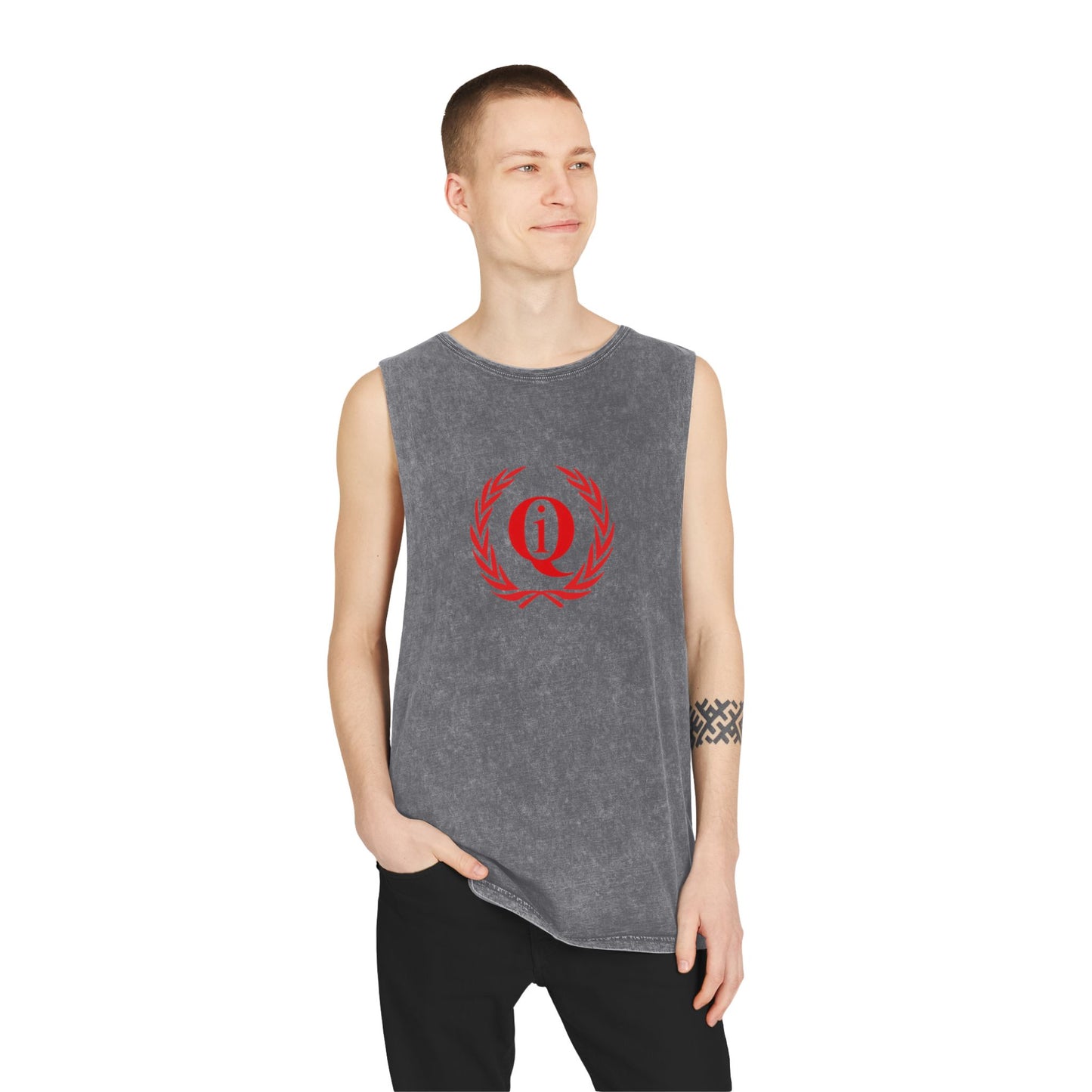 Unisex Stonewash Tank Top - Casual Summer Tee with 'On Board' Design