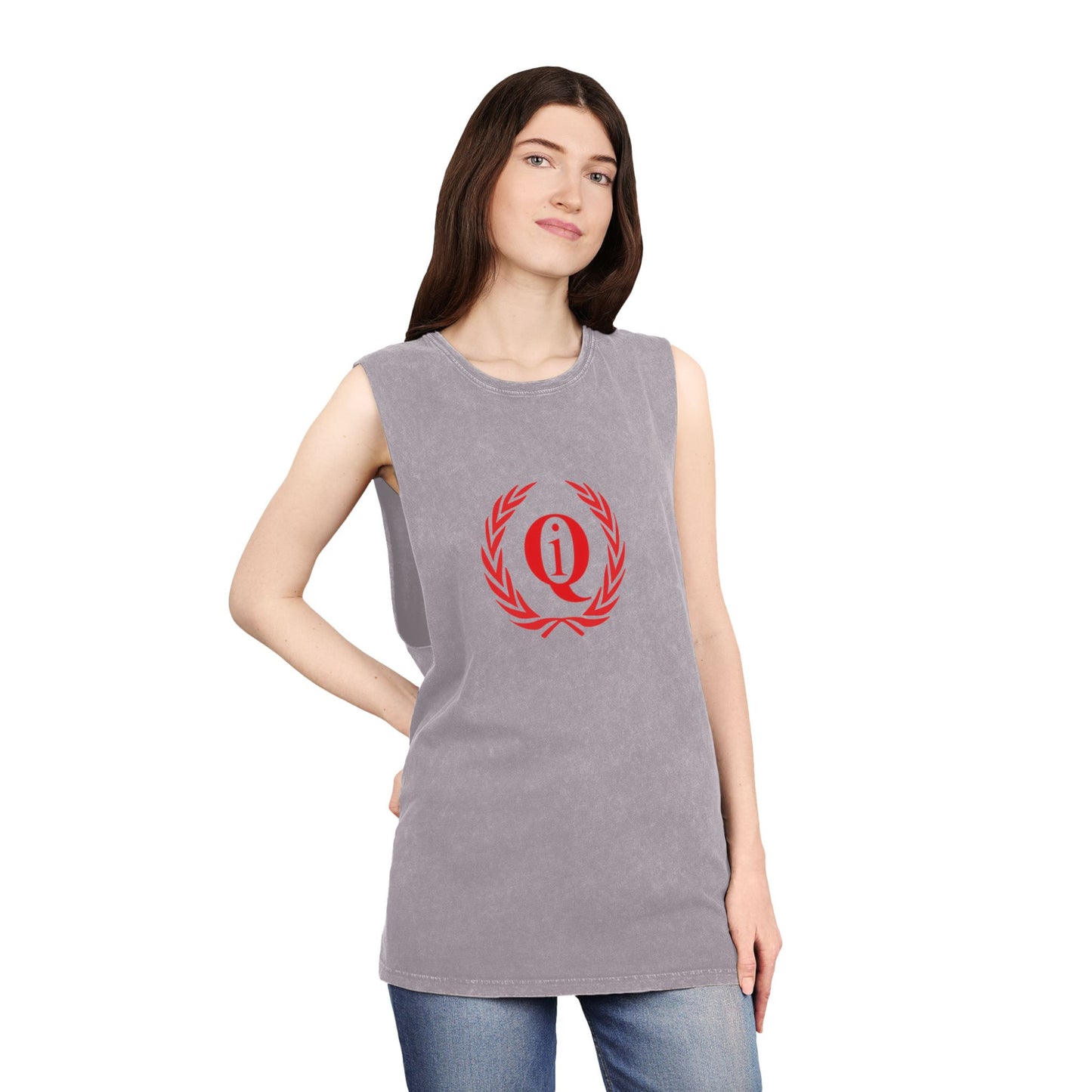 Unisex Stonewash Tank Top - Casual Summer Tee with 'On Board' Design