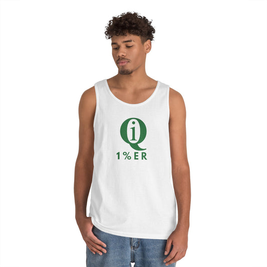 Unisex Heavy Cotton Tank Top - 'Q On Board' Design - Perfect for Summer Adventures