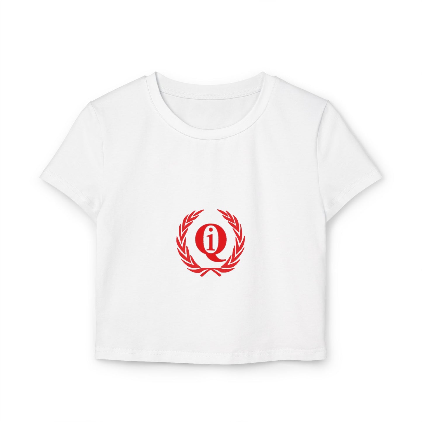 Casual Women's Baby Tee with Laurel Design - Perfect for Everyday Wear