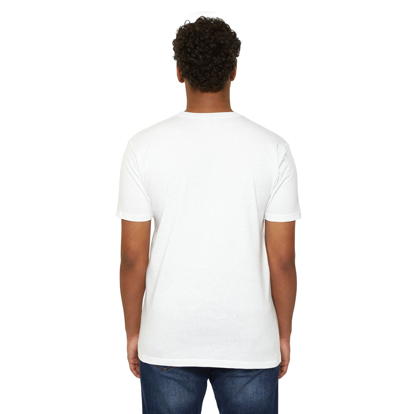 Unisex CVC Jersey T-Shirt with Iconic Laurel Design - Casual, Stylish, Everyday Wear