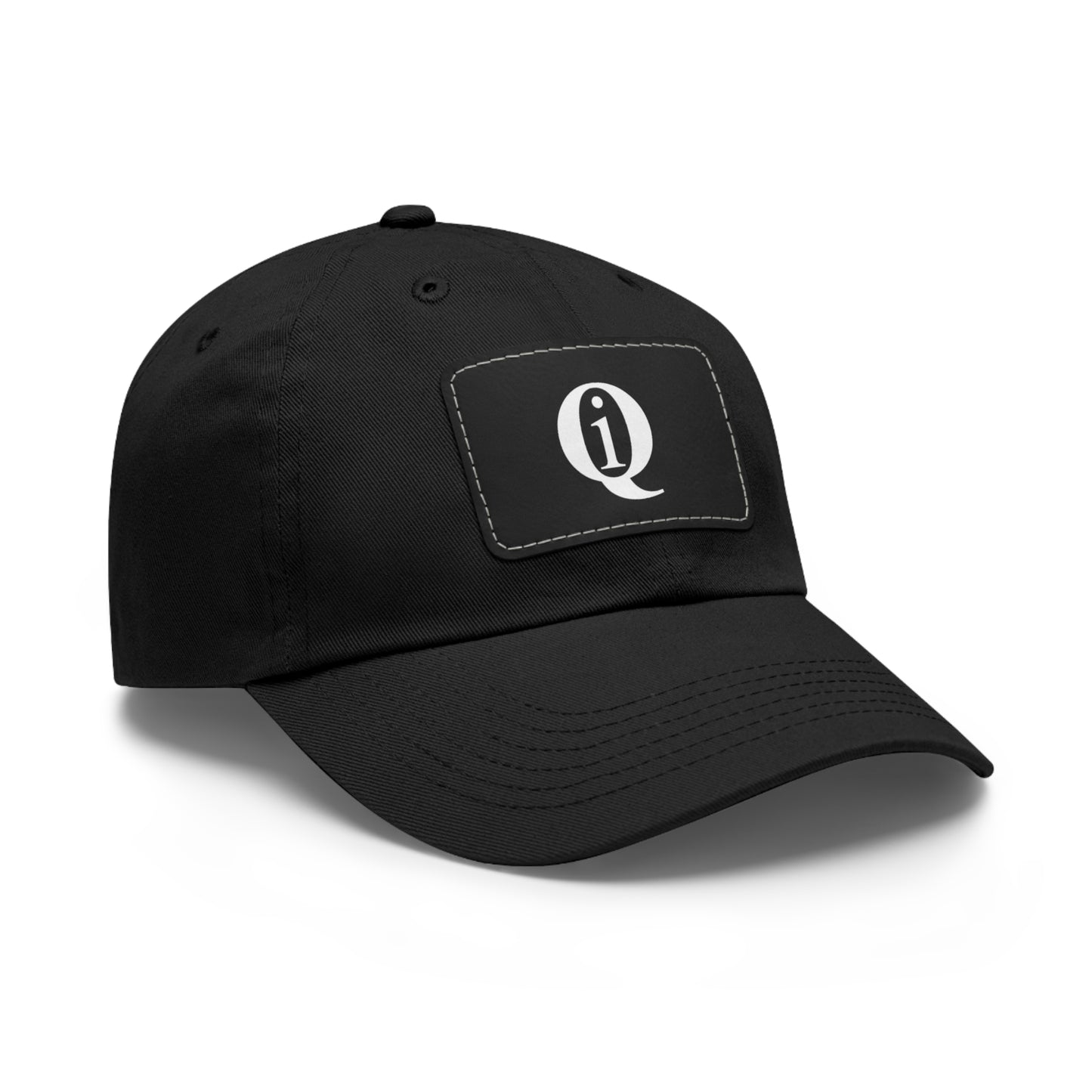 IQ Fashion | Dad Hat with Leather Patch (Rectangle)