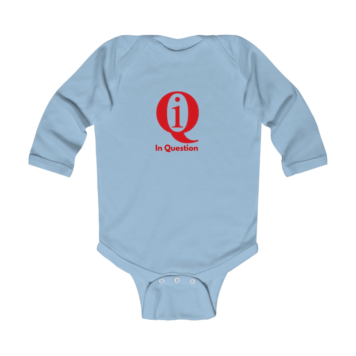 Cool Green Infant Long Sleeve Bodysuit with Laurel Design