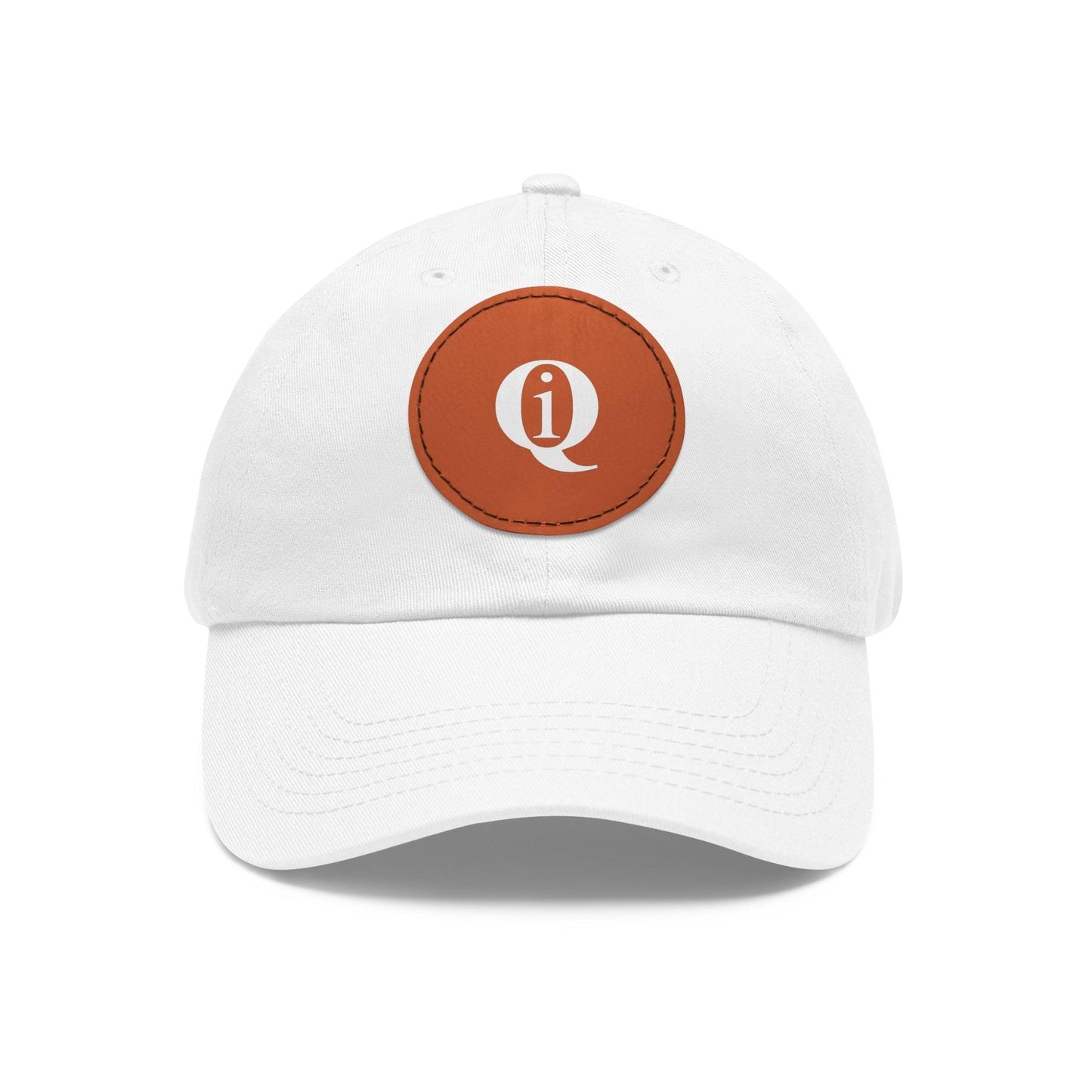 IQ Fashion | Dad Hat with Leather Patch (Round)