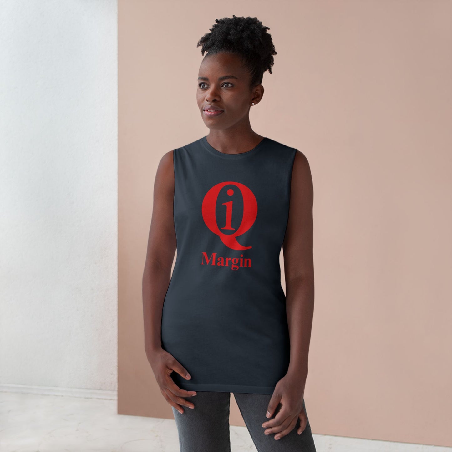 Unisex Barnard Tank - "Q On Board" Motivational Sleeveless Top