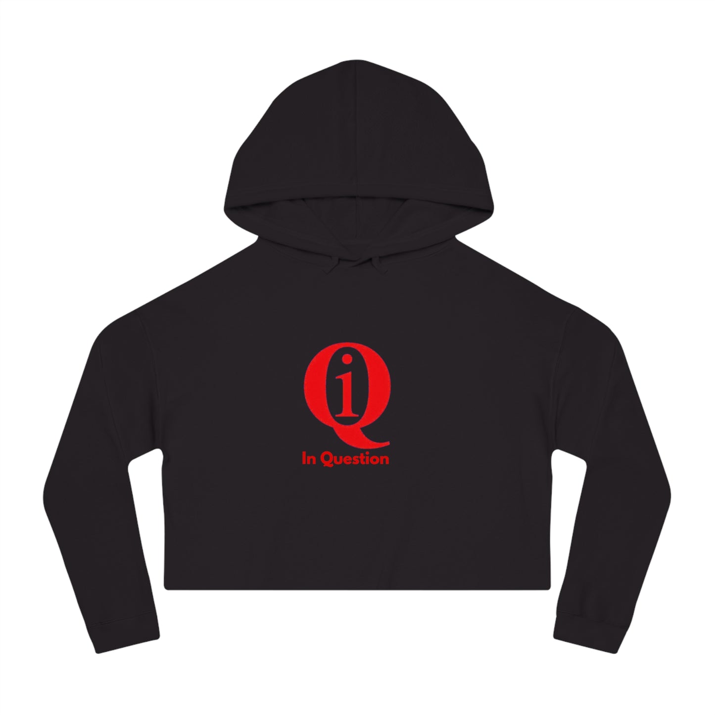 Women’s Cropped Hoodie with 'Q 1% ER' Design - Trendy & Stylish Casual Wear