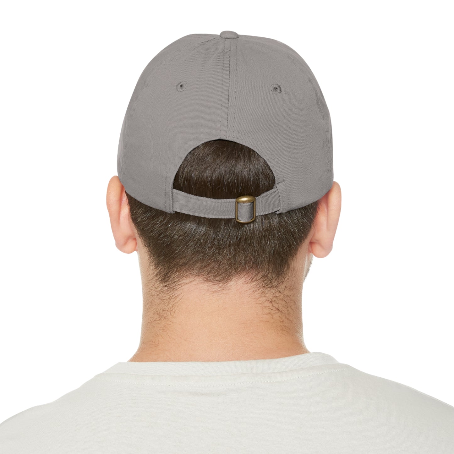 IQ Fashion | Dad Hat with Leather Patch (Rectangle)