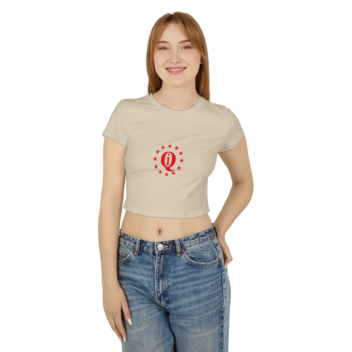 Casual Women's Baby Tee with Laurel Design - Perfect for Everyday Wear