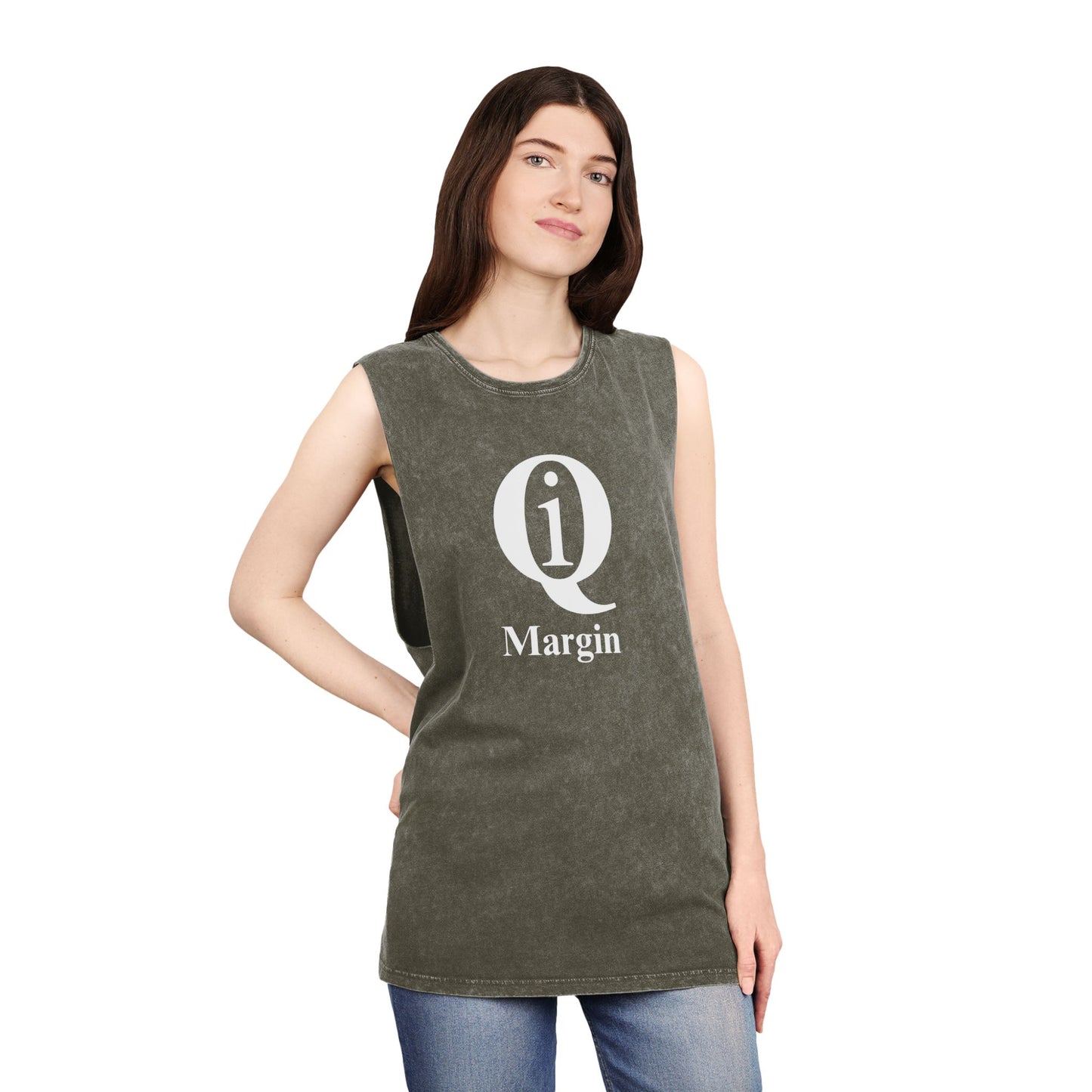 Unisex Stonewash Tank Top - Casual Summer Tee with 'On Board' Design