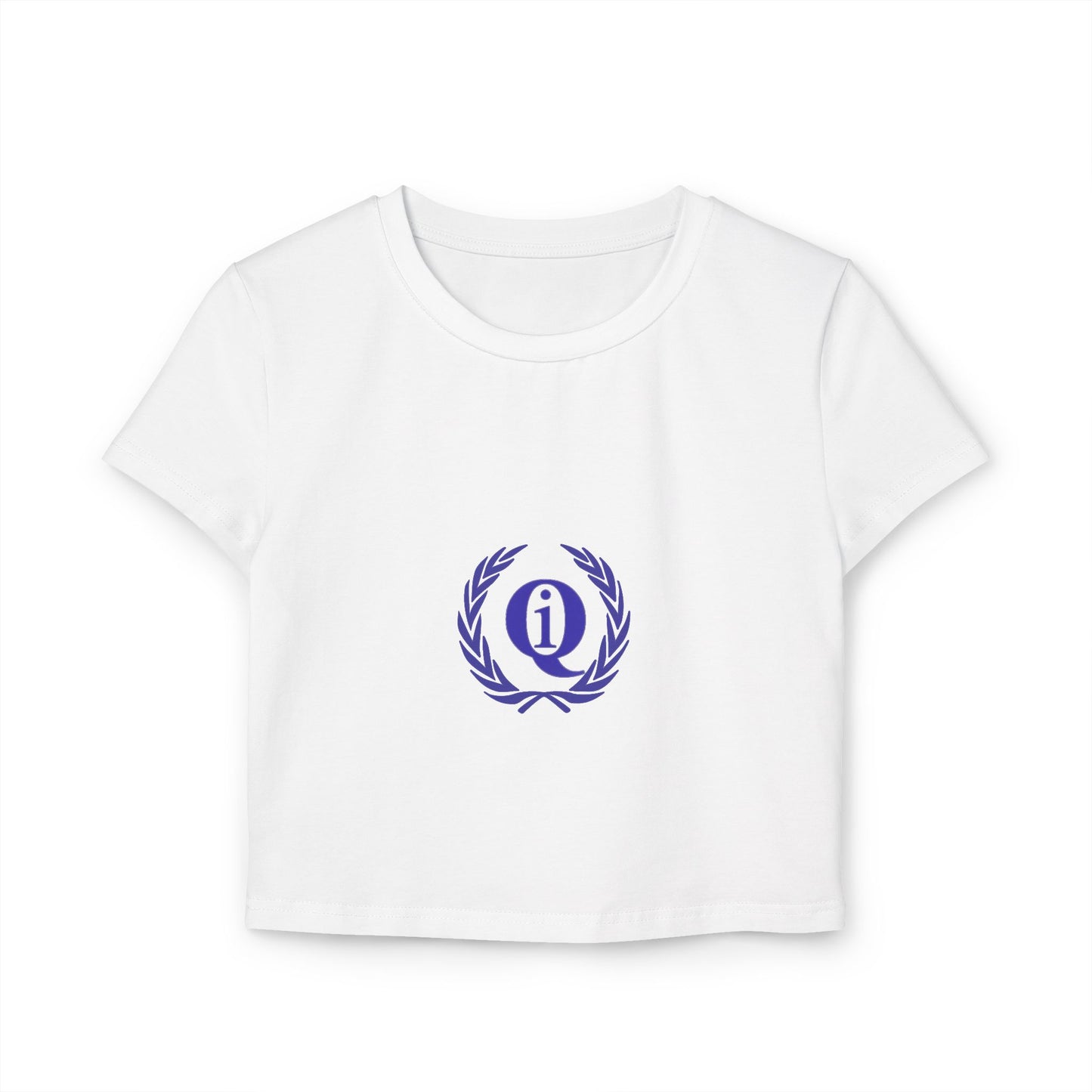 Casual Women's Baby Tee with Laurel Design - Perfect for Everyday Wear