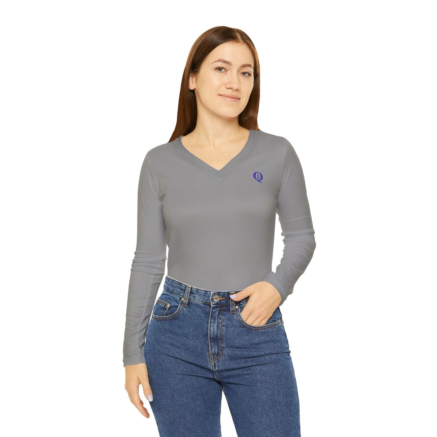 IQ Fashion | Women's Long Sleeve V-neck Shirt (AOP)