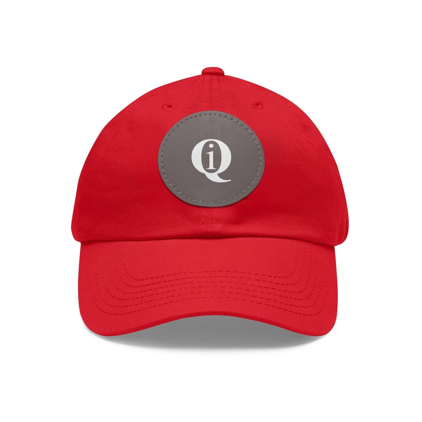 IQ Fashion | Dad Hat with Leather Patch (Round)