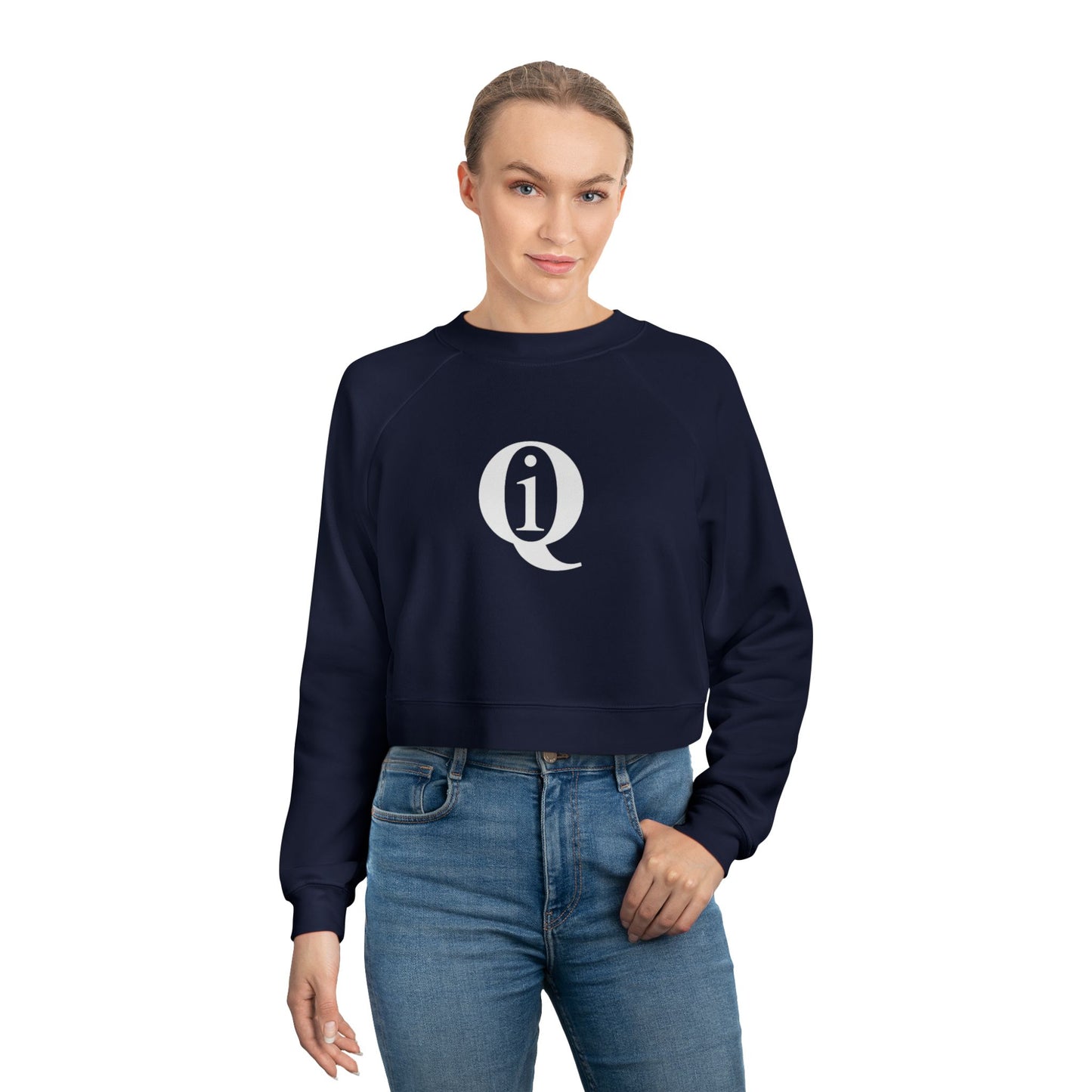 IQ Fashion |  Women's Cropped Fleece Pullover