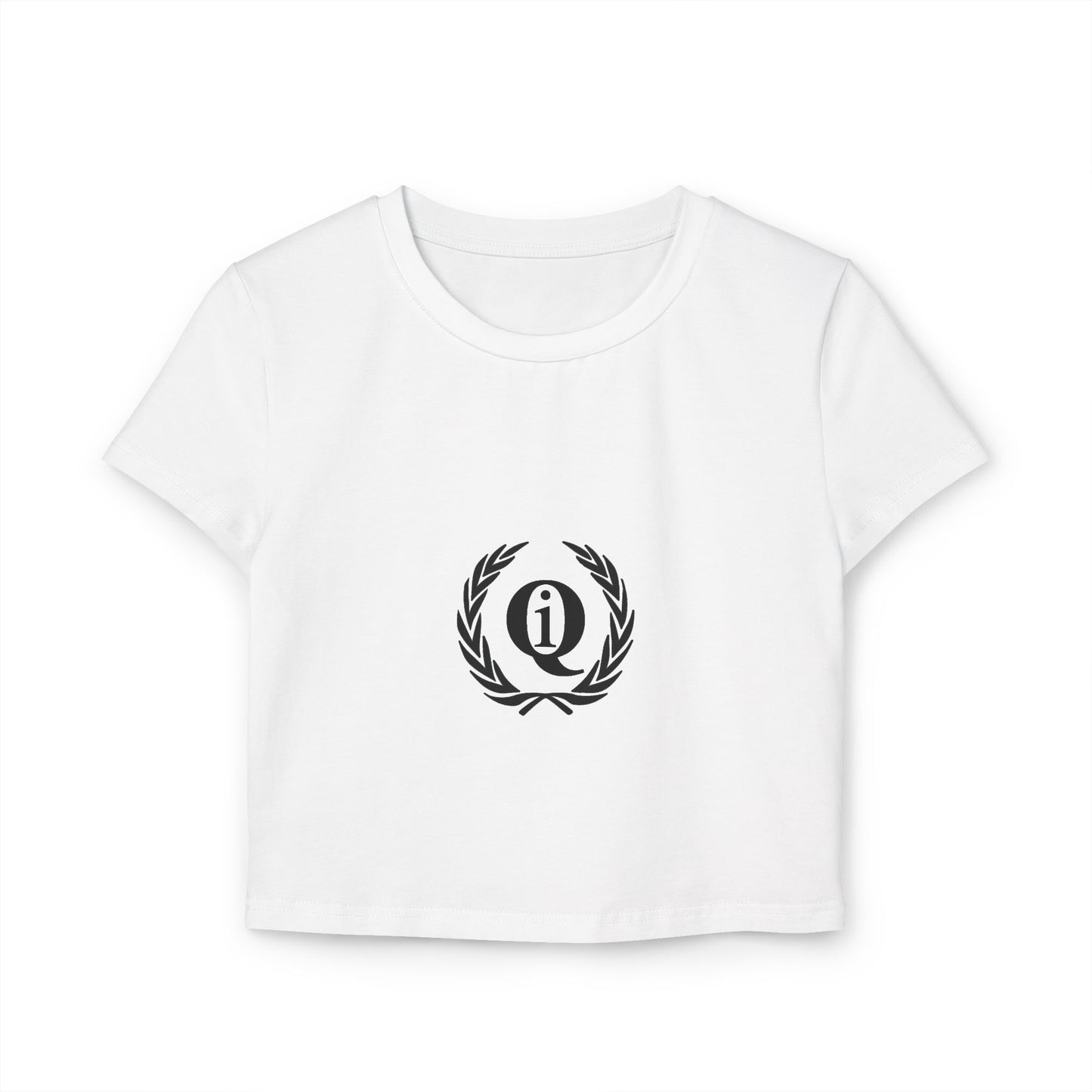 Casual Women's Baby Tee with Laurel Design - Perfect for Everyday Wear