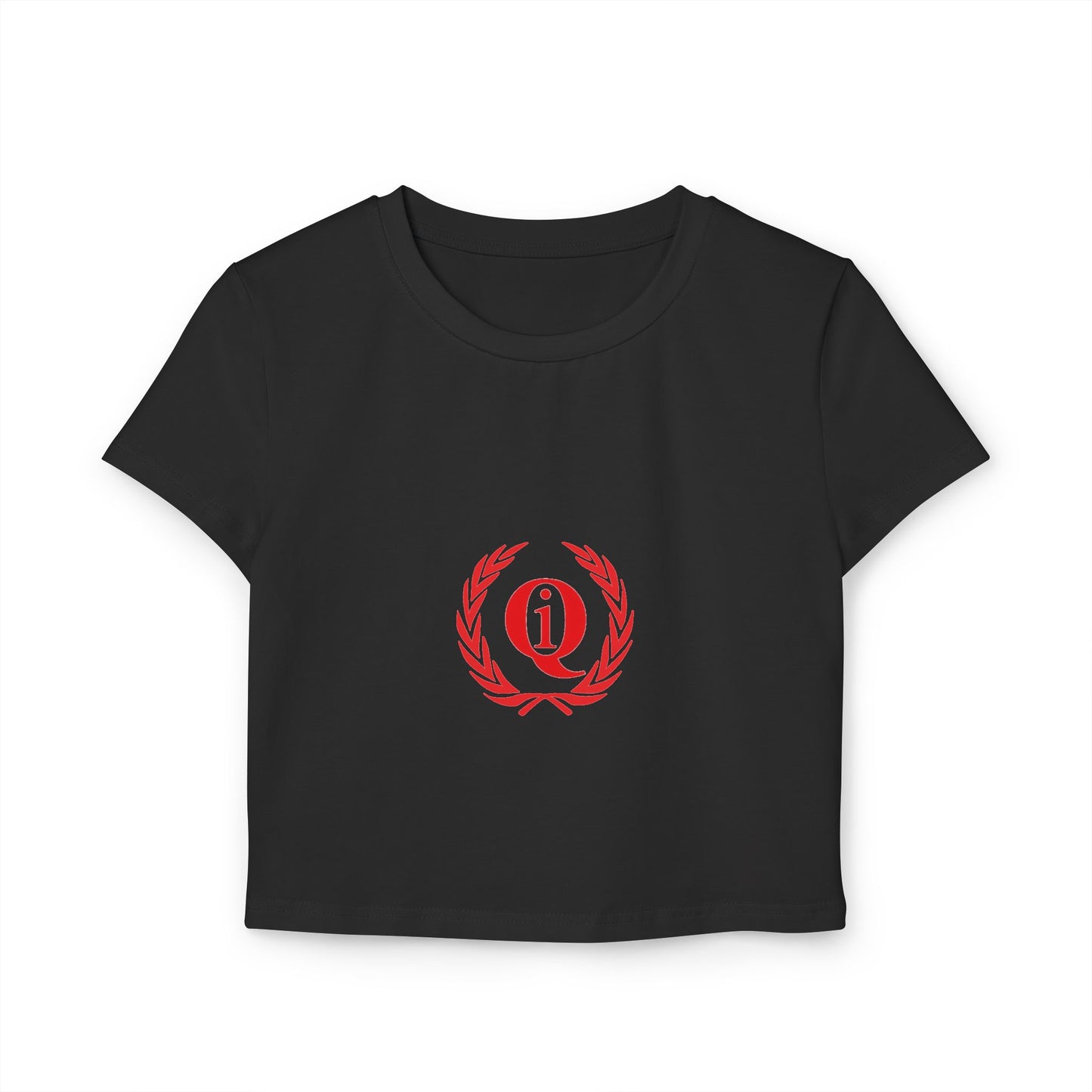 Casual Women's Baby Tee with Laurel Design - Perfect for Everyday Wear