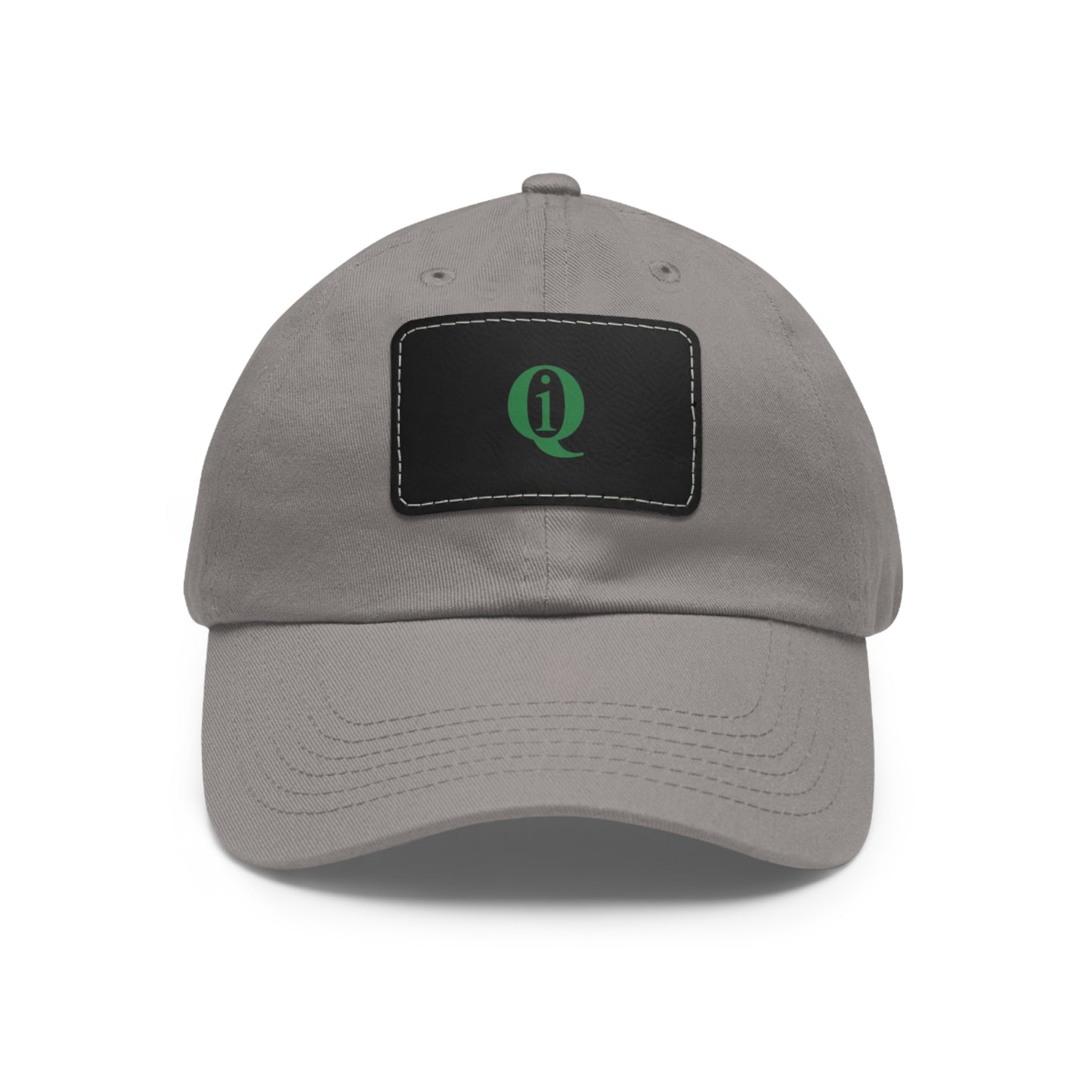 IQ Fashion | Dad Hat with Leather Patch (Rectangle)