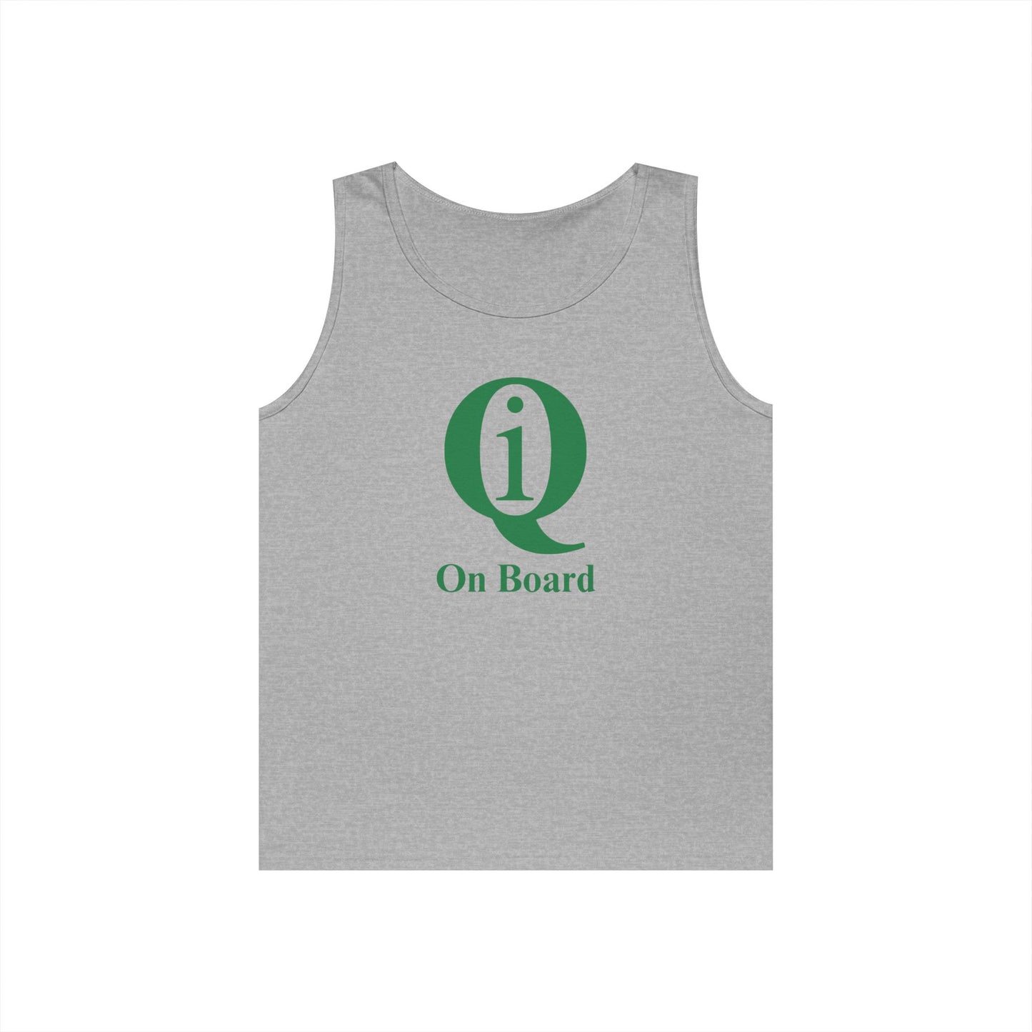 Unisex Heavy Cotton Tank Top - 'Q On Board' Design - Perfect for Summer Adventures