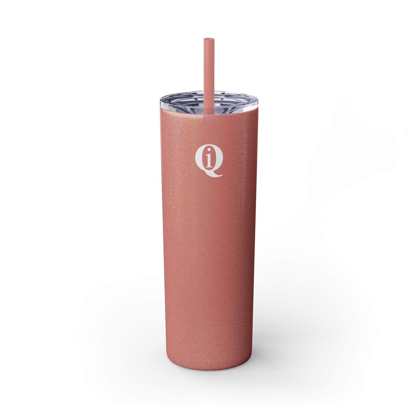 IQ Fashion | Skinny Tumbler with Straw, 20oz