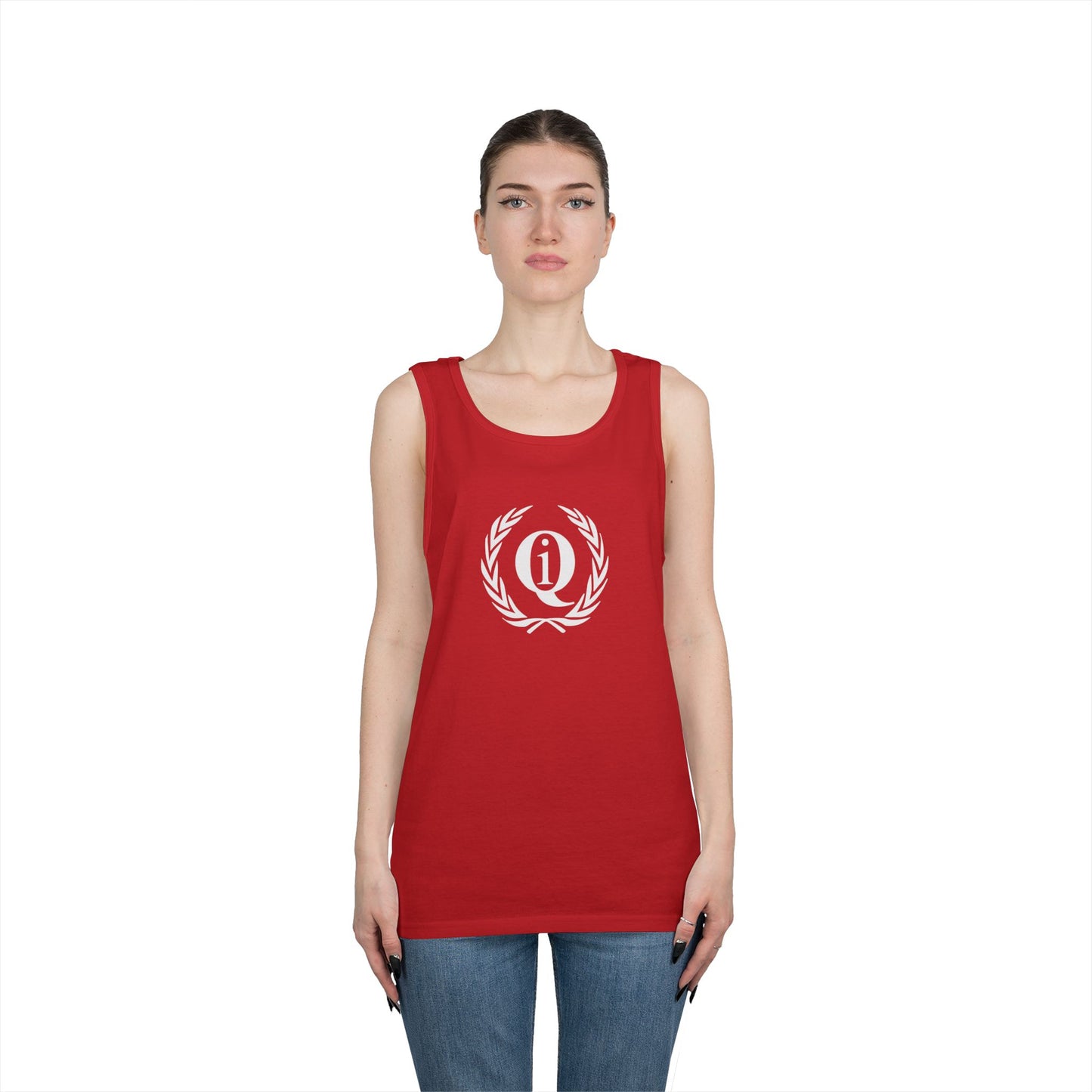 Unisex Heavy Cotton Tank Top - 'Q On Board' Design - Perfect for Summer Adventures