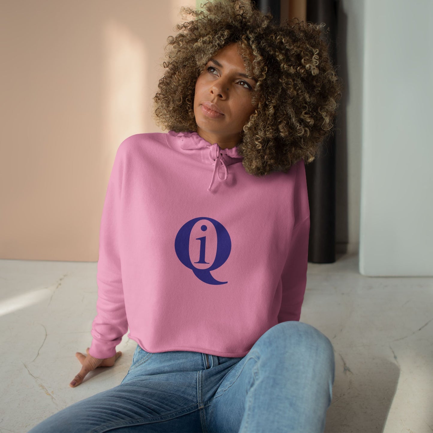 IQ Fashion |  Informative Crop Hoodie - Trendy Streetwear