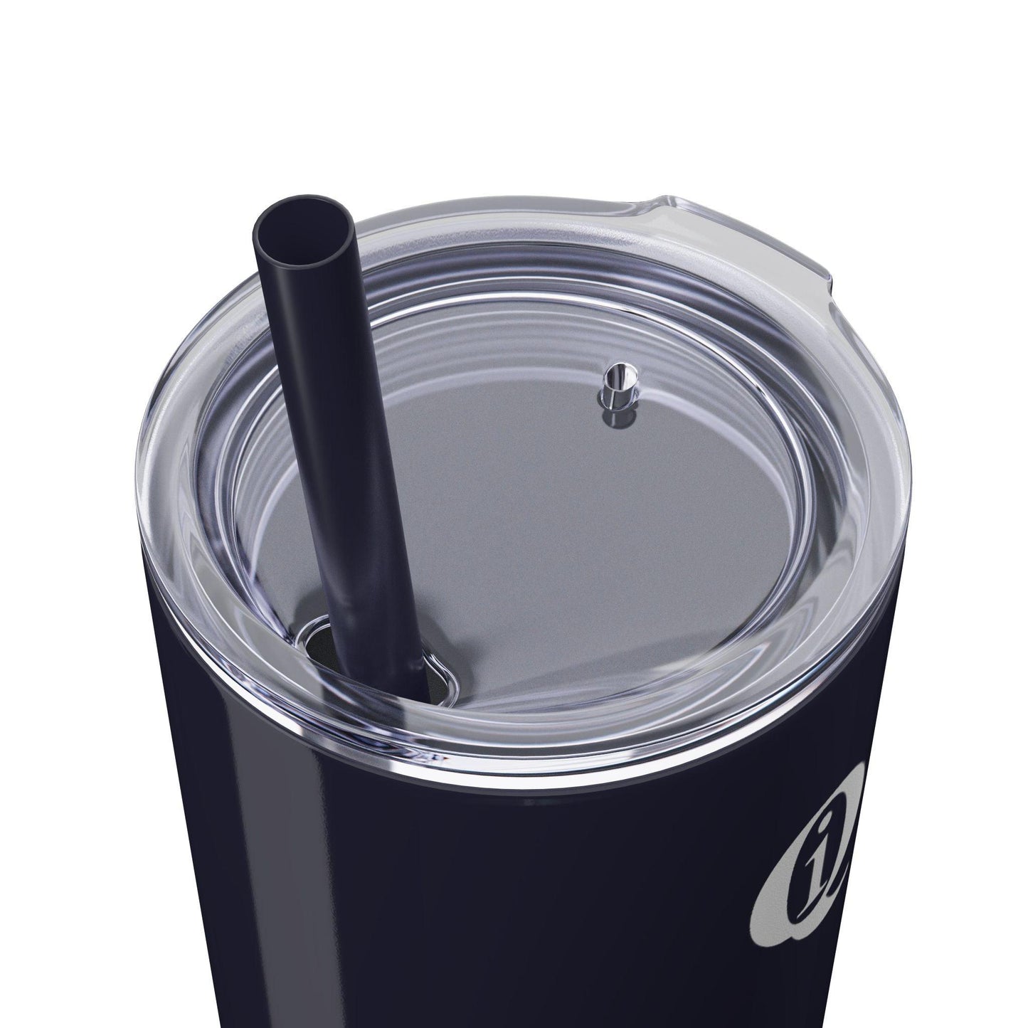 IQ Fashion | Skinny Tumbler with Straw, 20oz