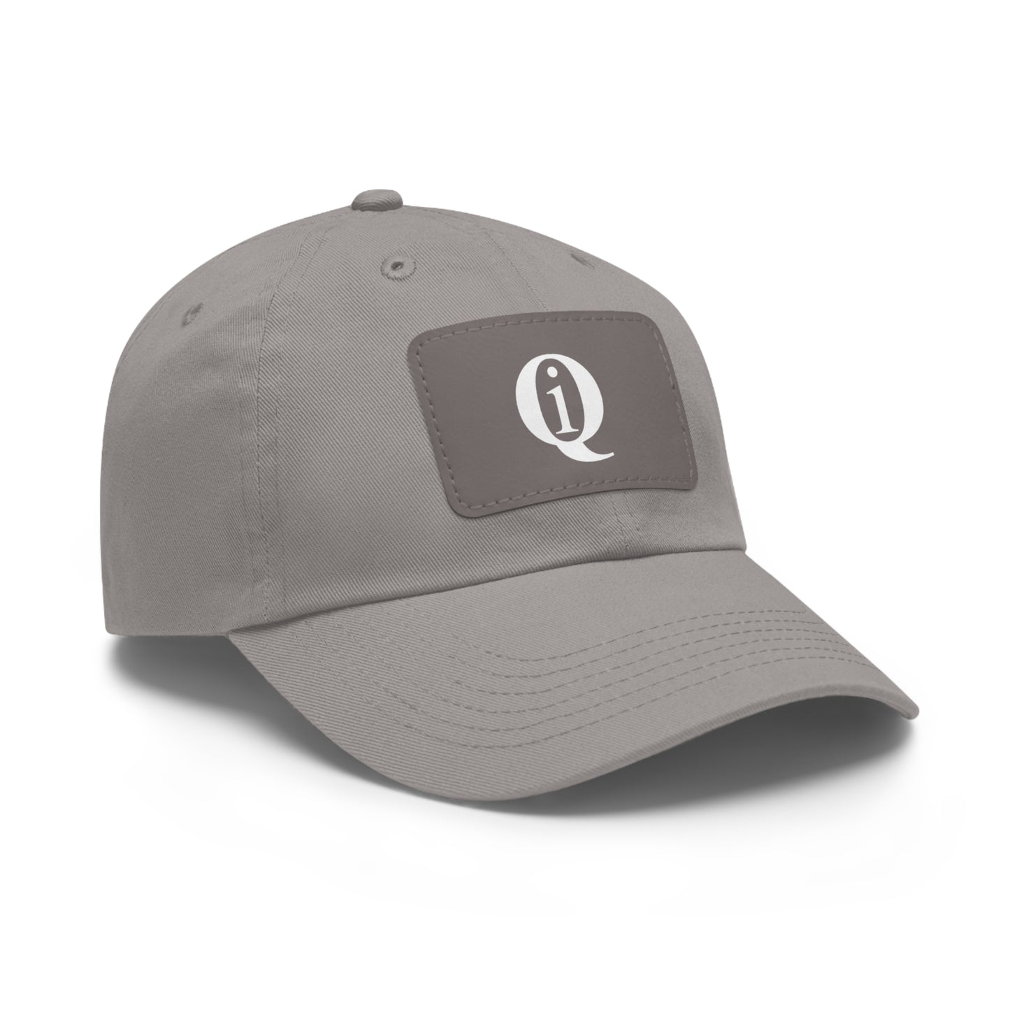 IQ Fashion | Dad Hat with Leather Patch (Rectangle)