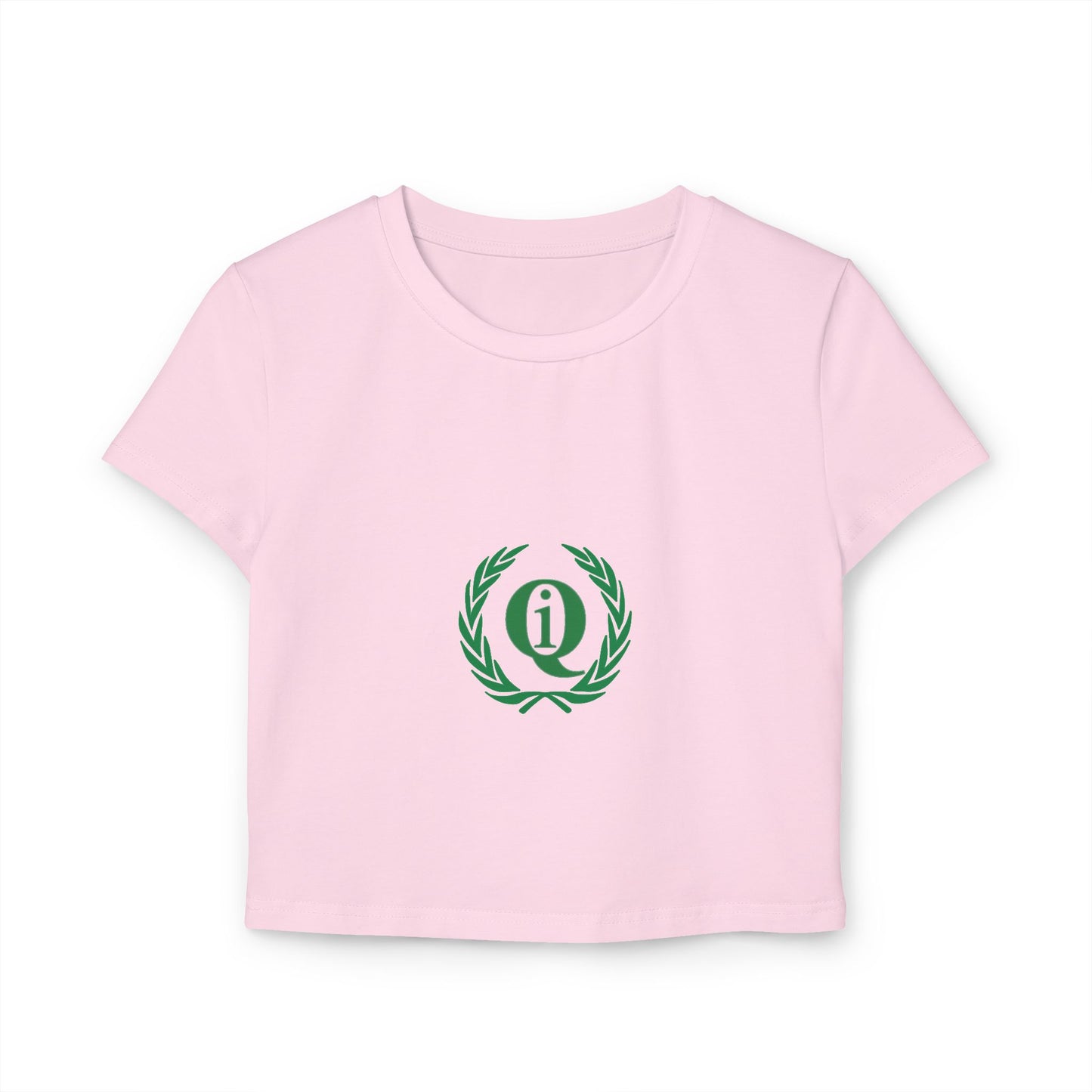 Casual Women's Baby Tee with Laurel Design - Perfect for Everyday Wear