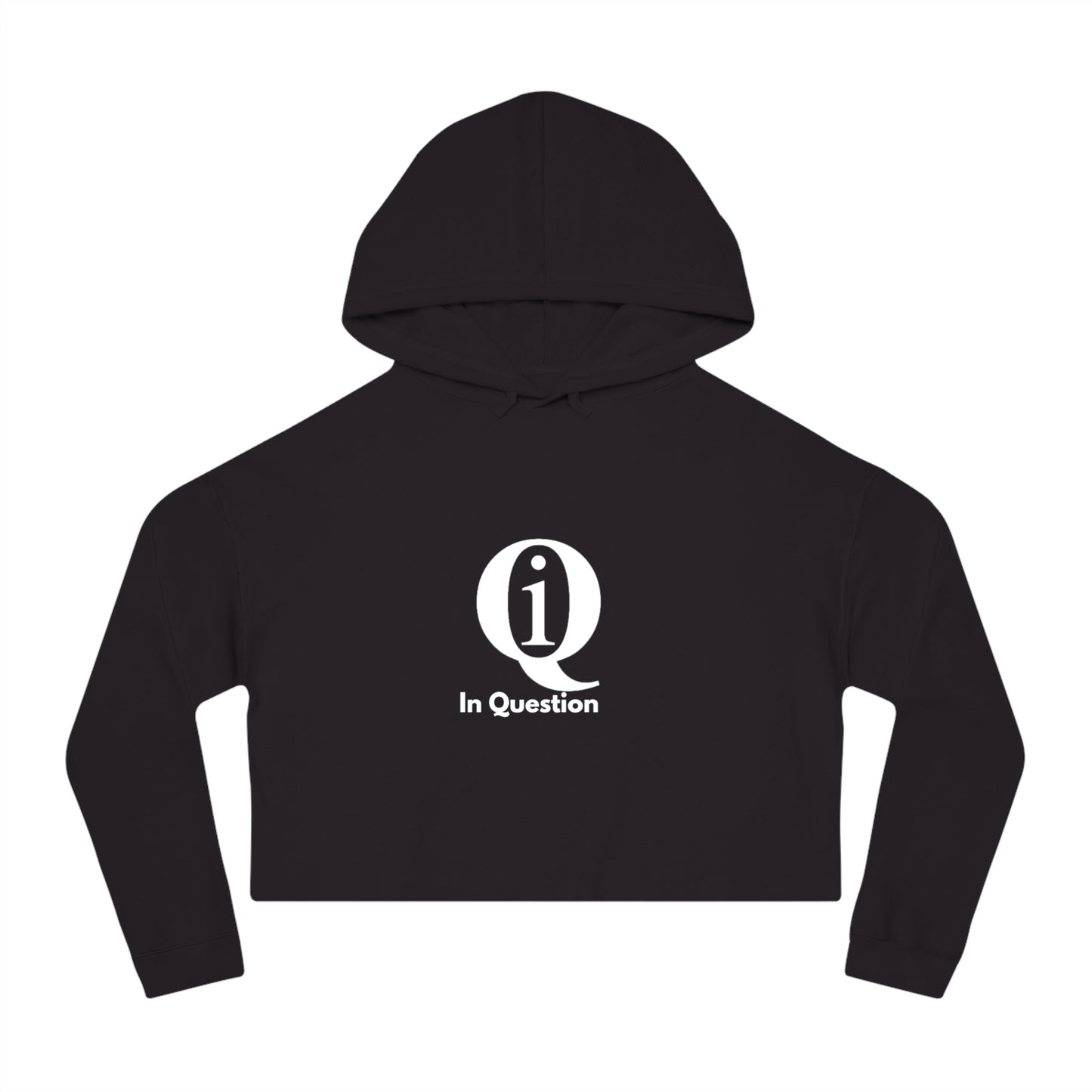 Women’s Cropped Hoodie with 'Q 1% ER' Design - Trendy & Stylish Casual Wear