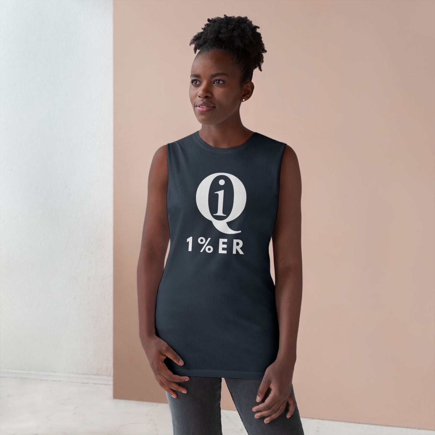 Unisex Barnard Tank - "Q On Board" Motivational Sleeveless Top