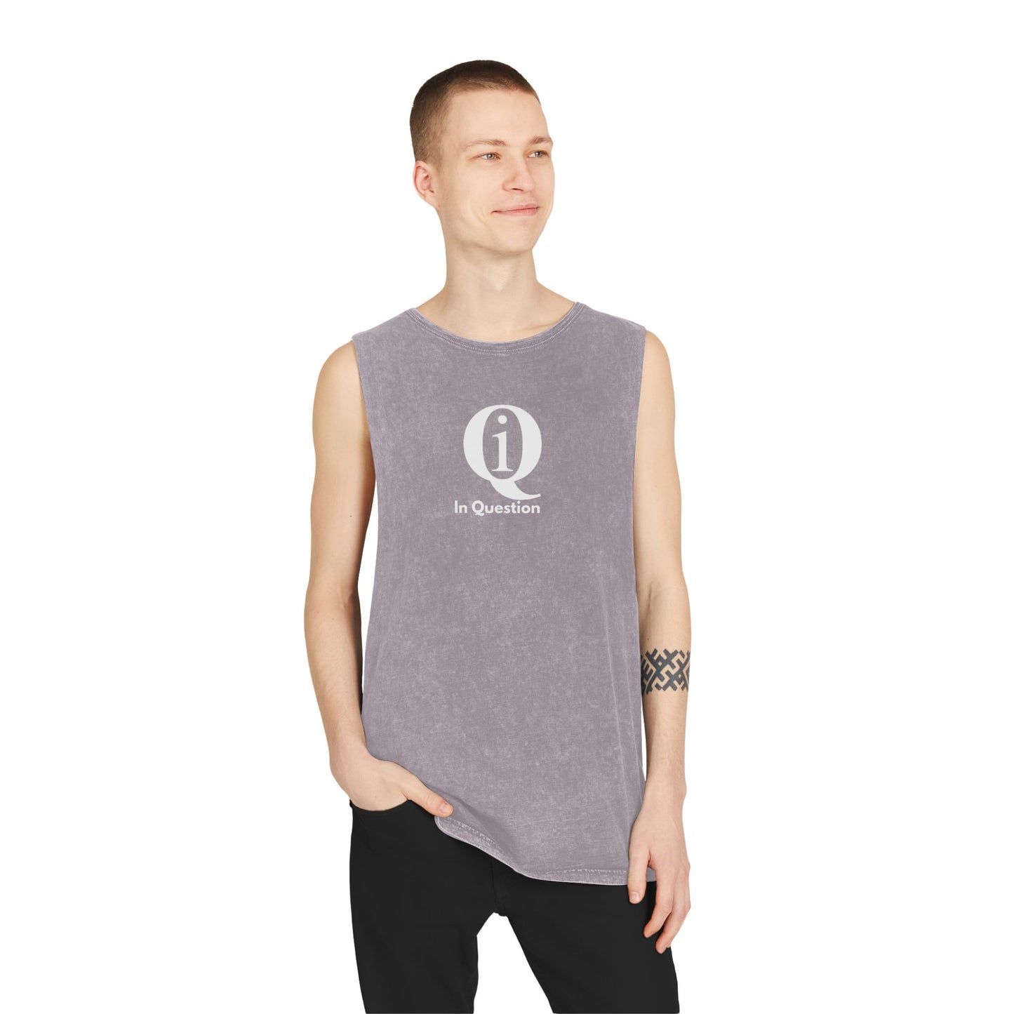 Unisex Stonewash Tank Top - Casual Beach Wear with 'On Board' Design