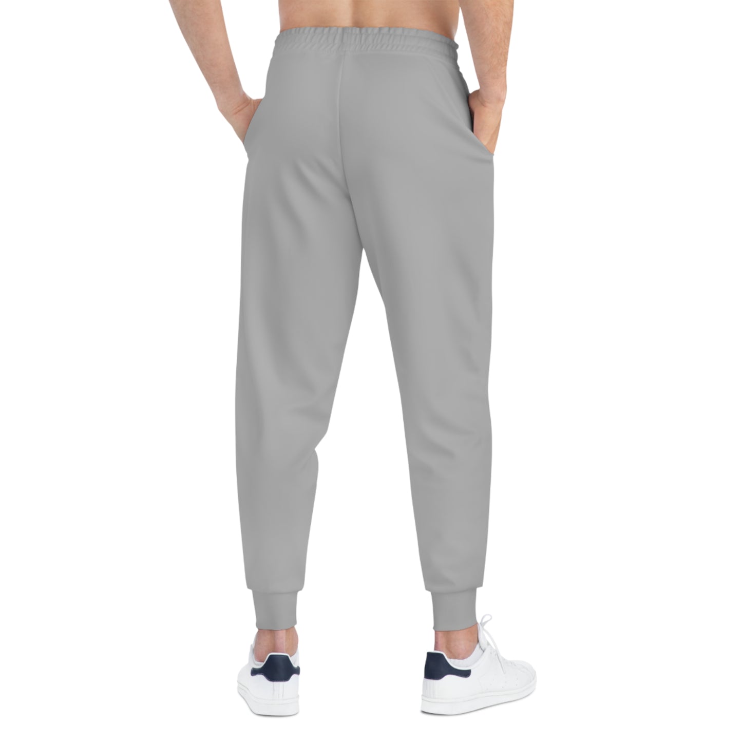 Stylish White Athletic Joggers with Logo - Perfect for Workouts and Casual Wear