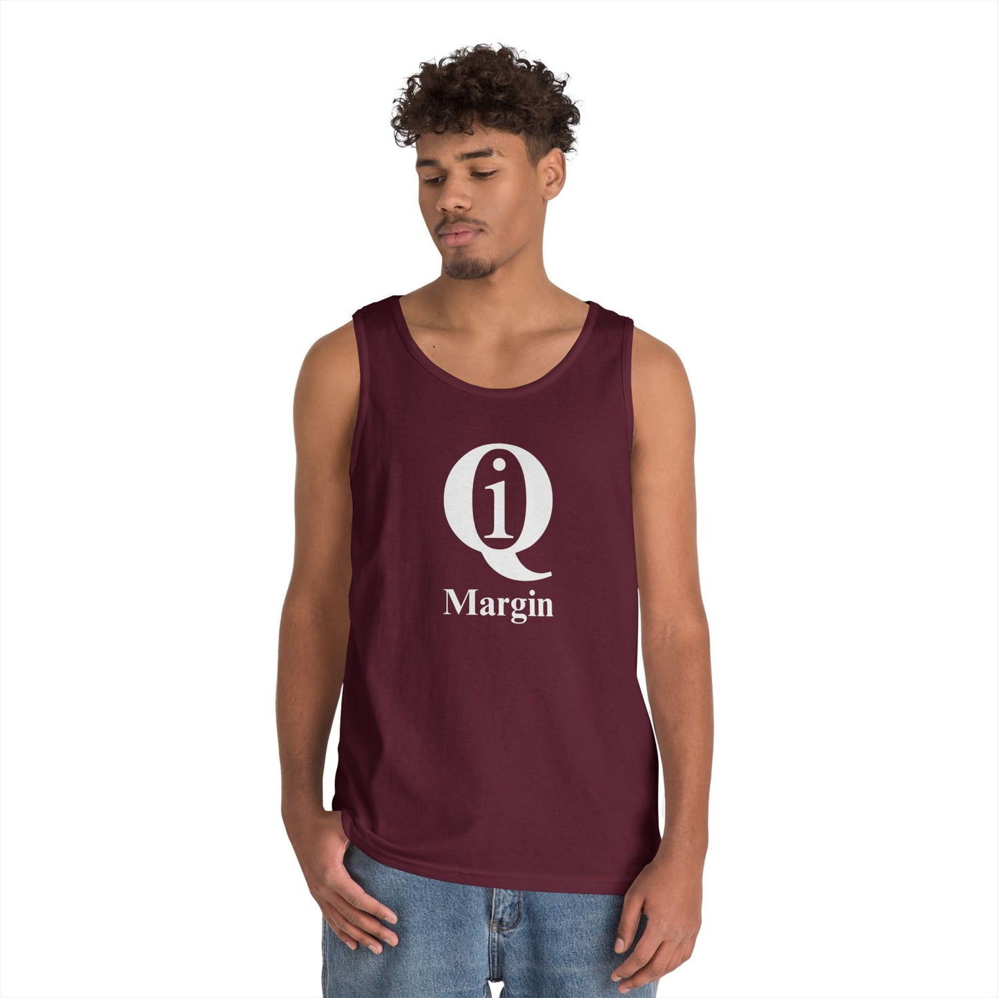 Unisex Heavy Cotton Tank Top - 'Q On Board' Design - Perfect for Summer Adventures