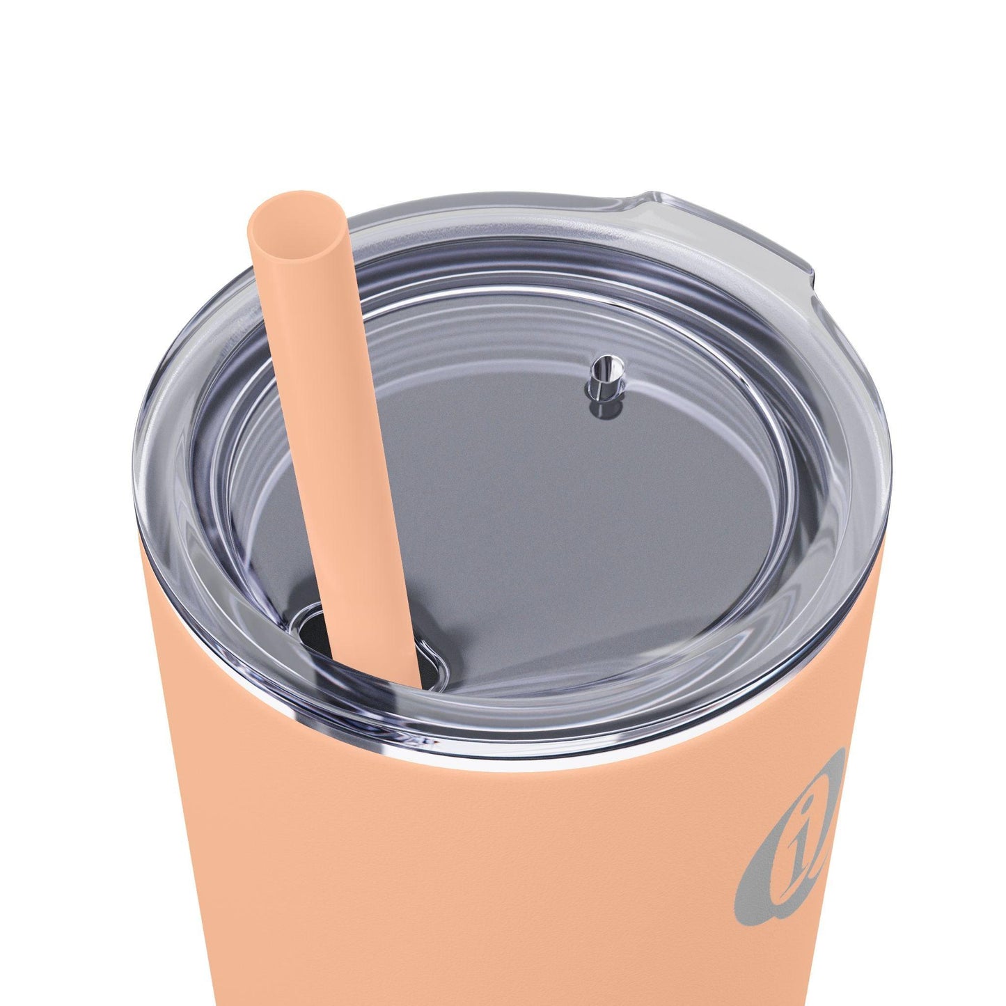 IQ Fashion | Skinny Tumbler with Straw, 20oz