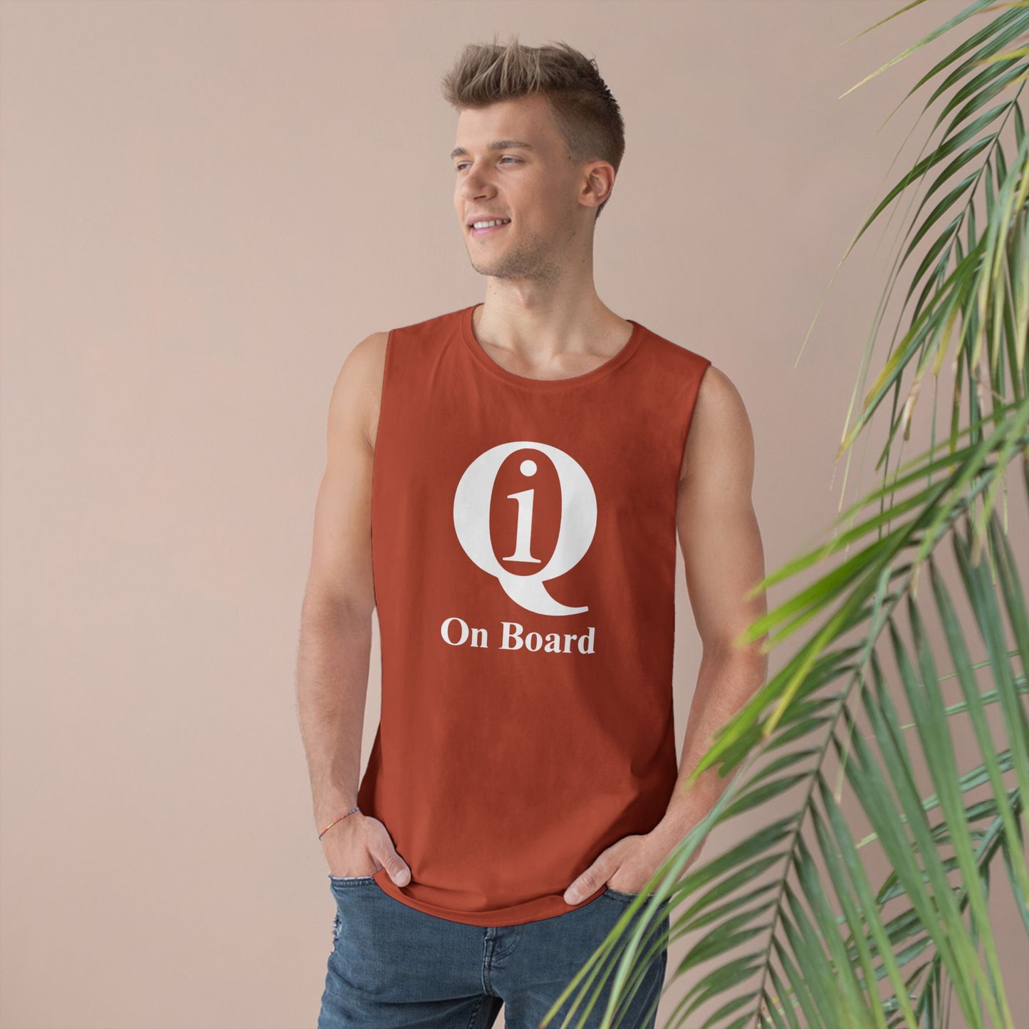 Unisex Barnard Tank - "Q On Board" Motivational Sleeveless Top