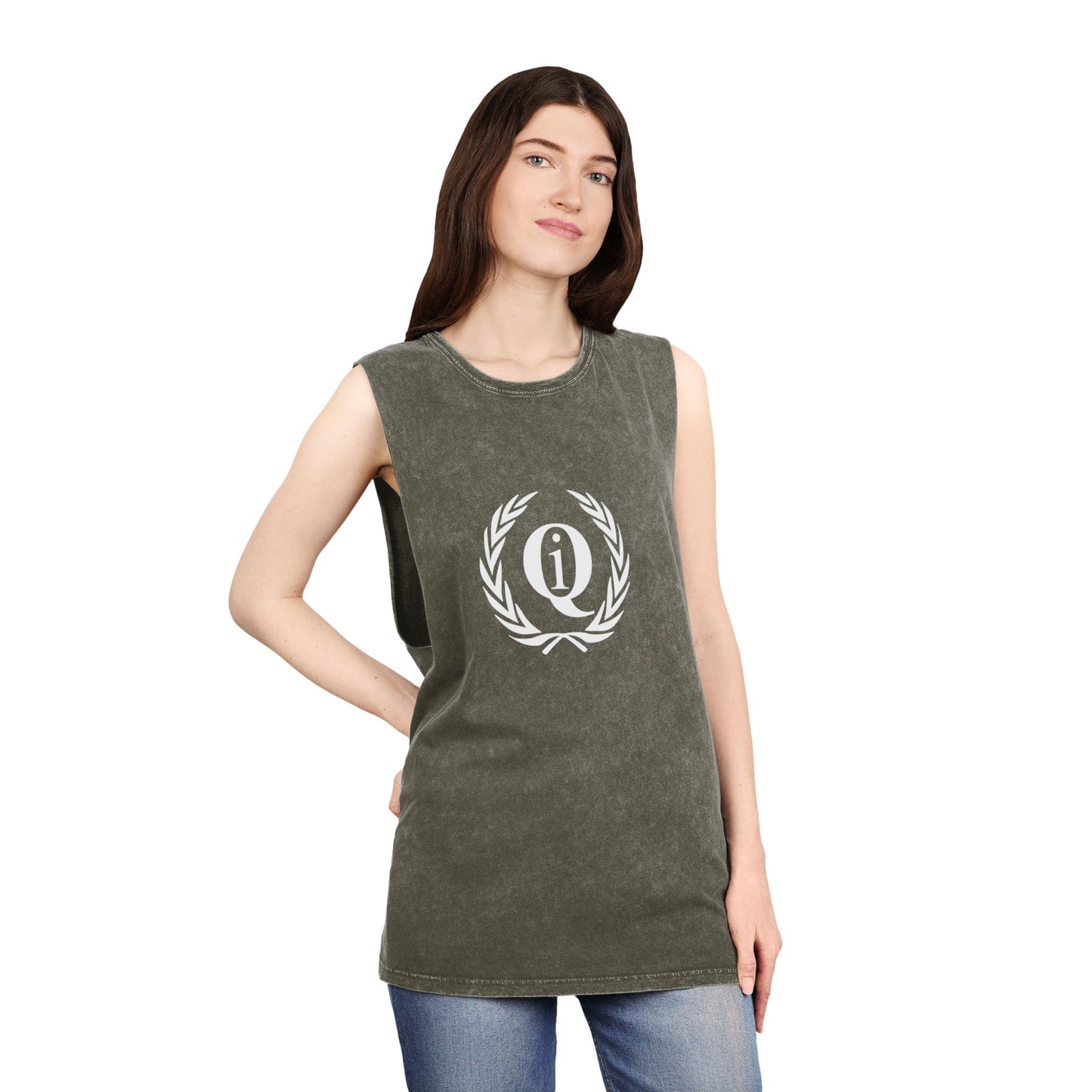 Unisex Stonewash Tank Top - Casual Summer Tee with 'On Board' Design