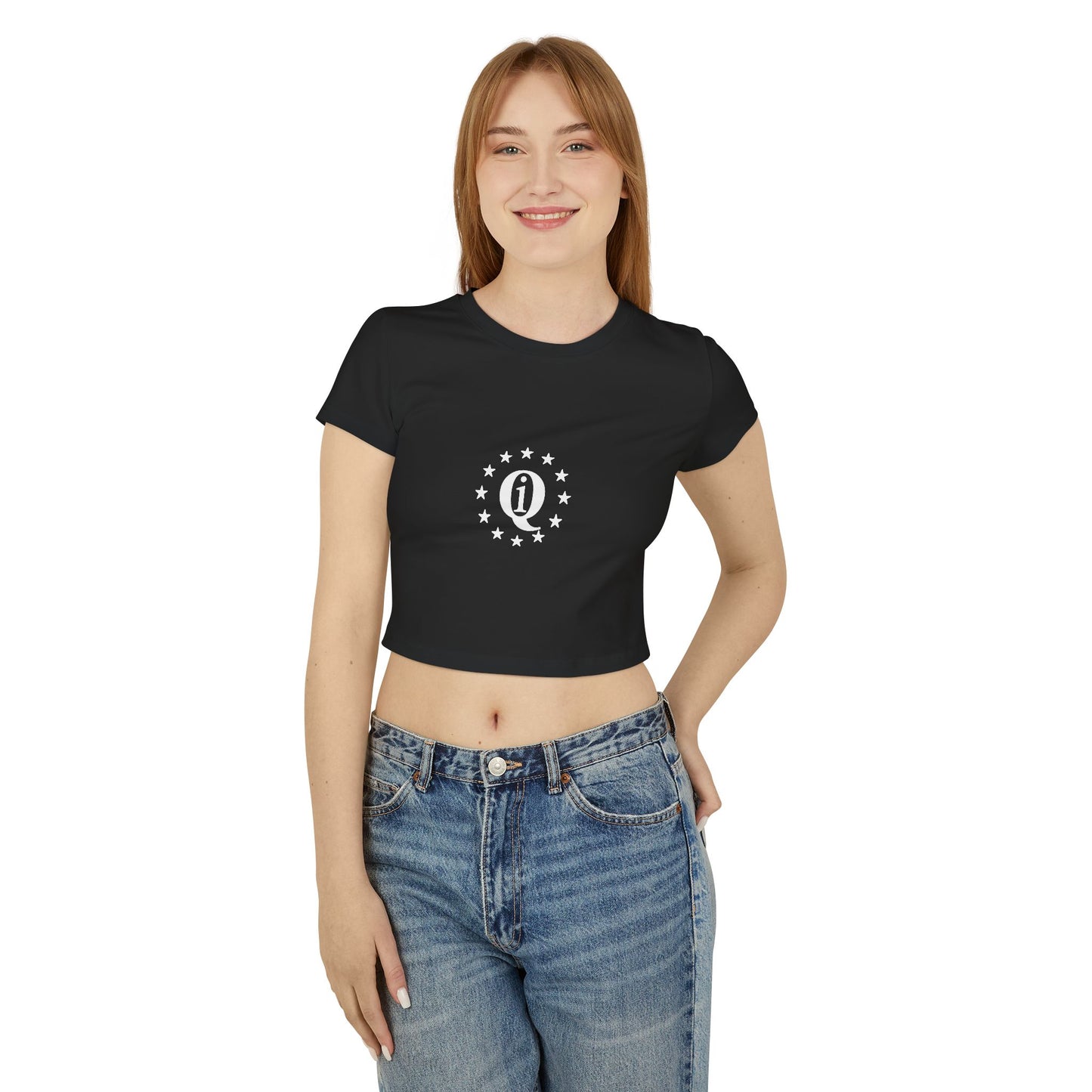 Casual Women's Baby Tee with Laurel Design - Perfect for Everyday Wear