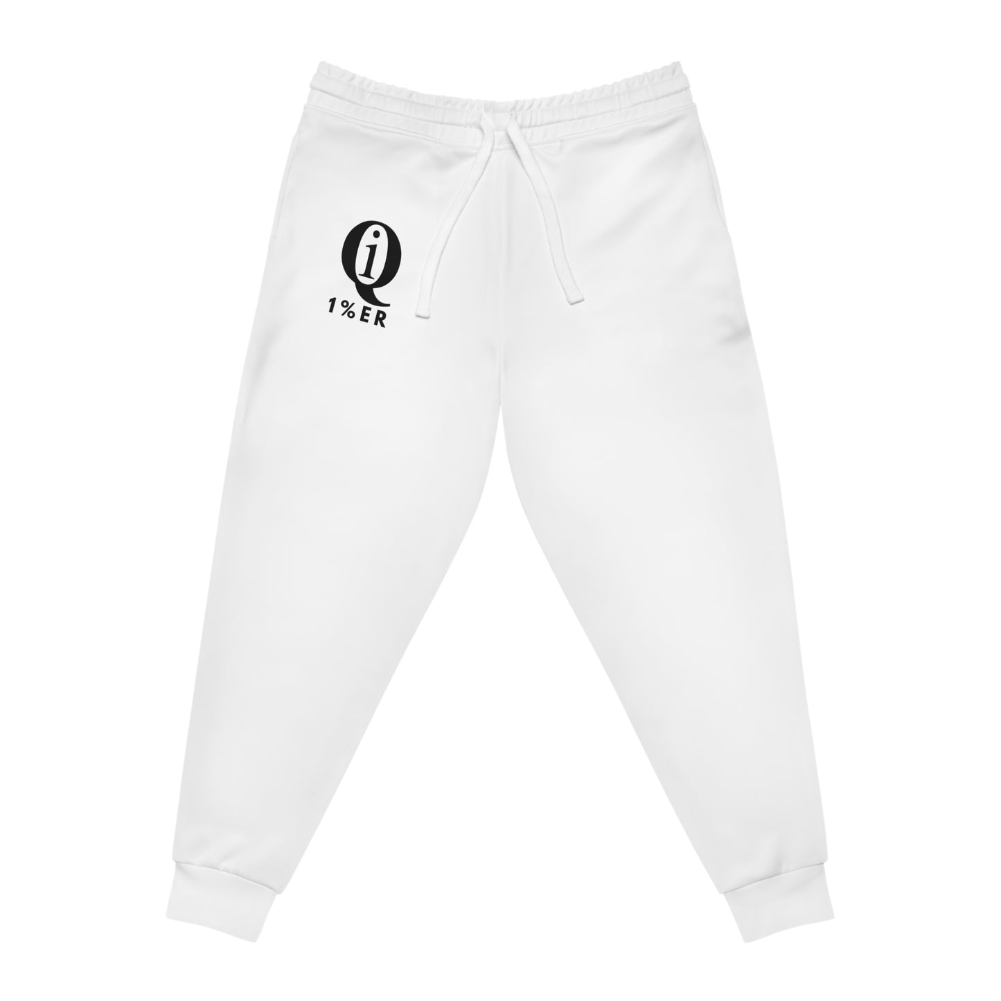 Stylish White Athletic Joggers with Logo - Perfect for Workouts and Casual Wear