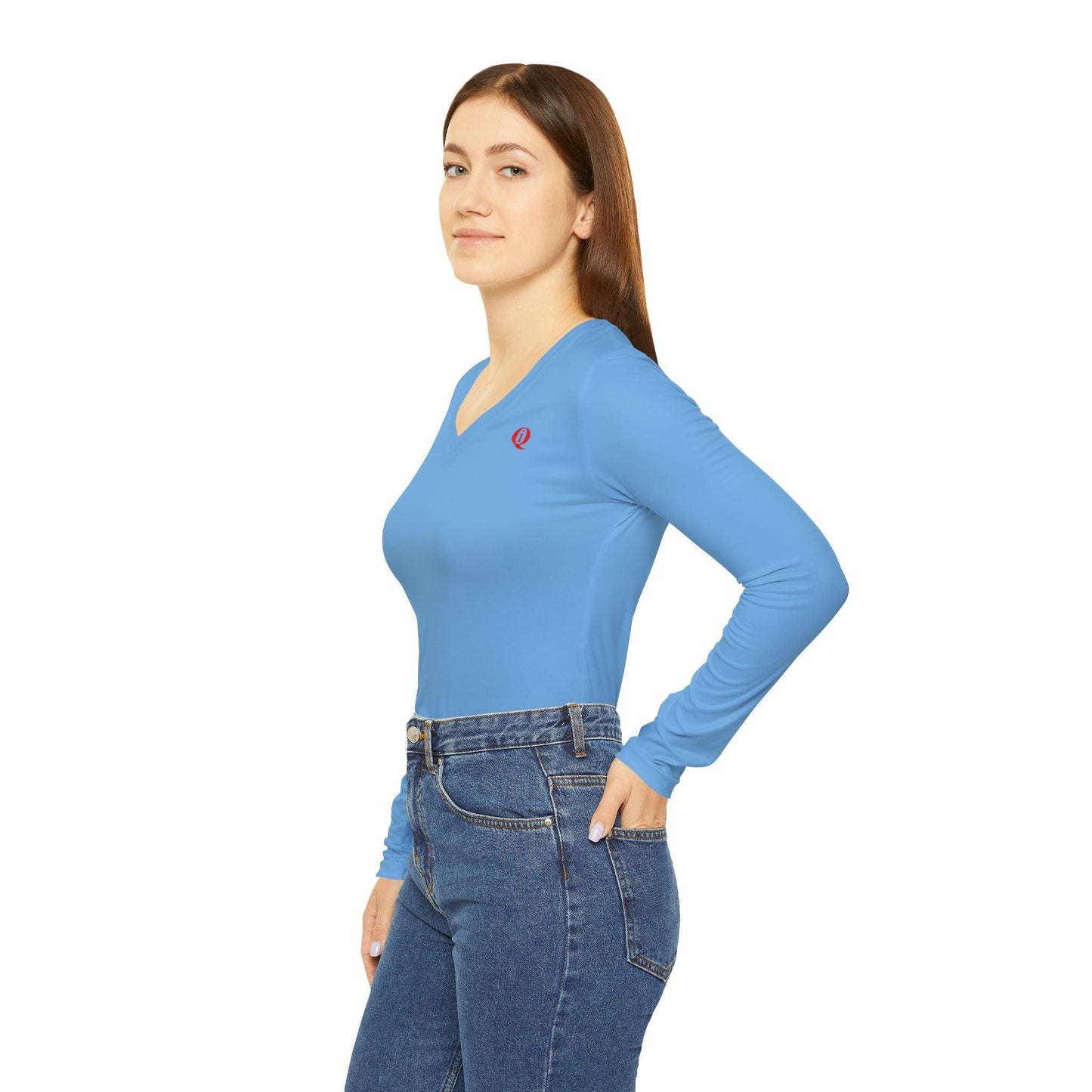 IQ Fashion | Women's Long Sleeve V-neck Shirt (AOP)