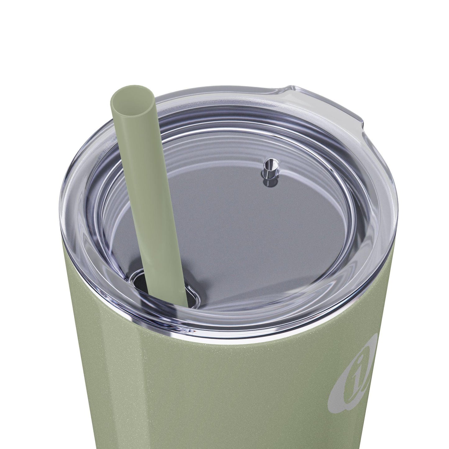 IQ Fashion | Skinny Tumbler with Straw, 20oz