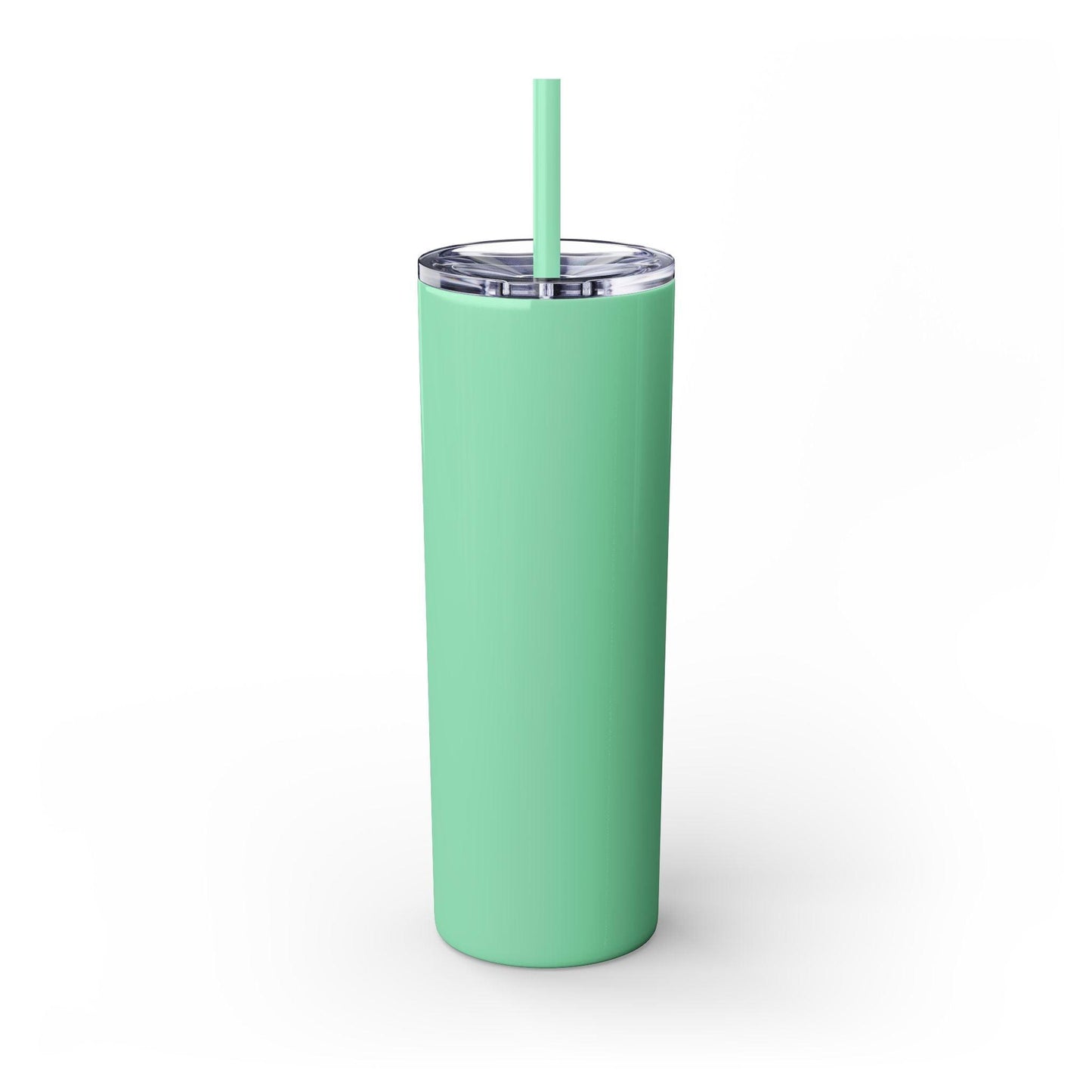 IQ Fashion | Skinny Tumbler with Straw, 20oz