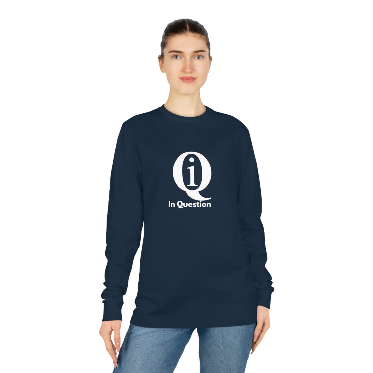 Informative Unisex Organic Long Sleeve Tee - Casual Comfort with Iconic Design