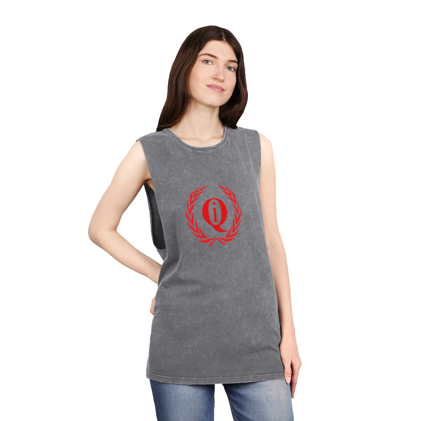 Unisex Stonewash Tank Top - Casual Summer Tee with 'On Board' Design