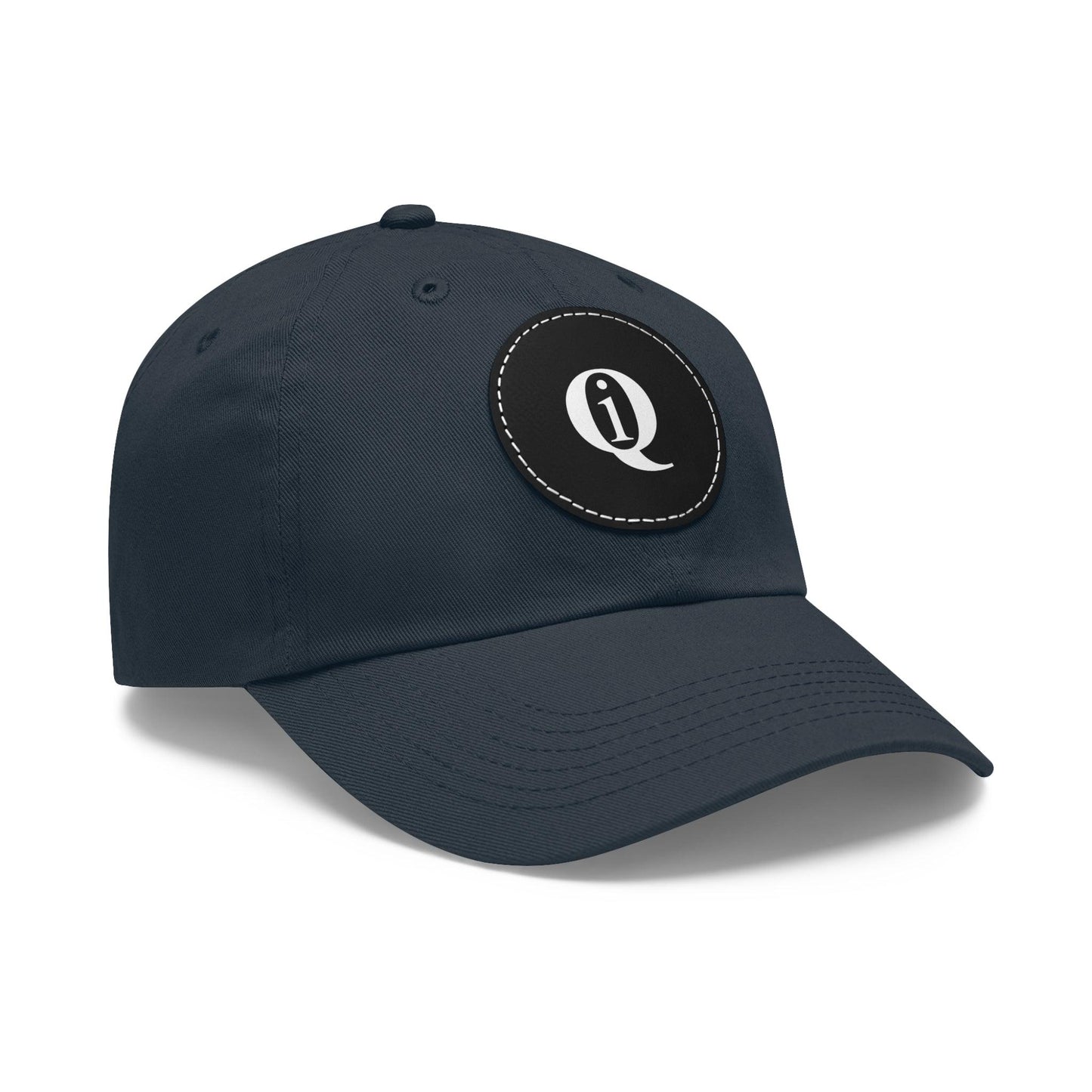 IQ Fashion | Dad Hat with Leather Patch (Round)