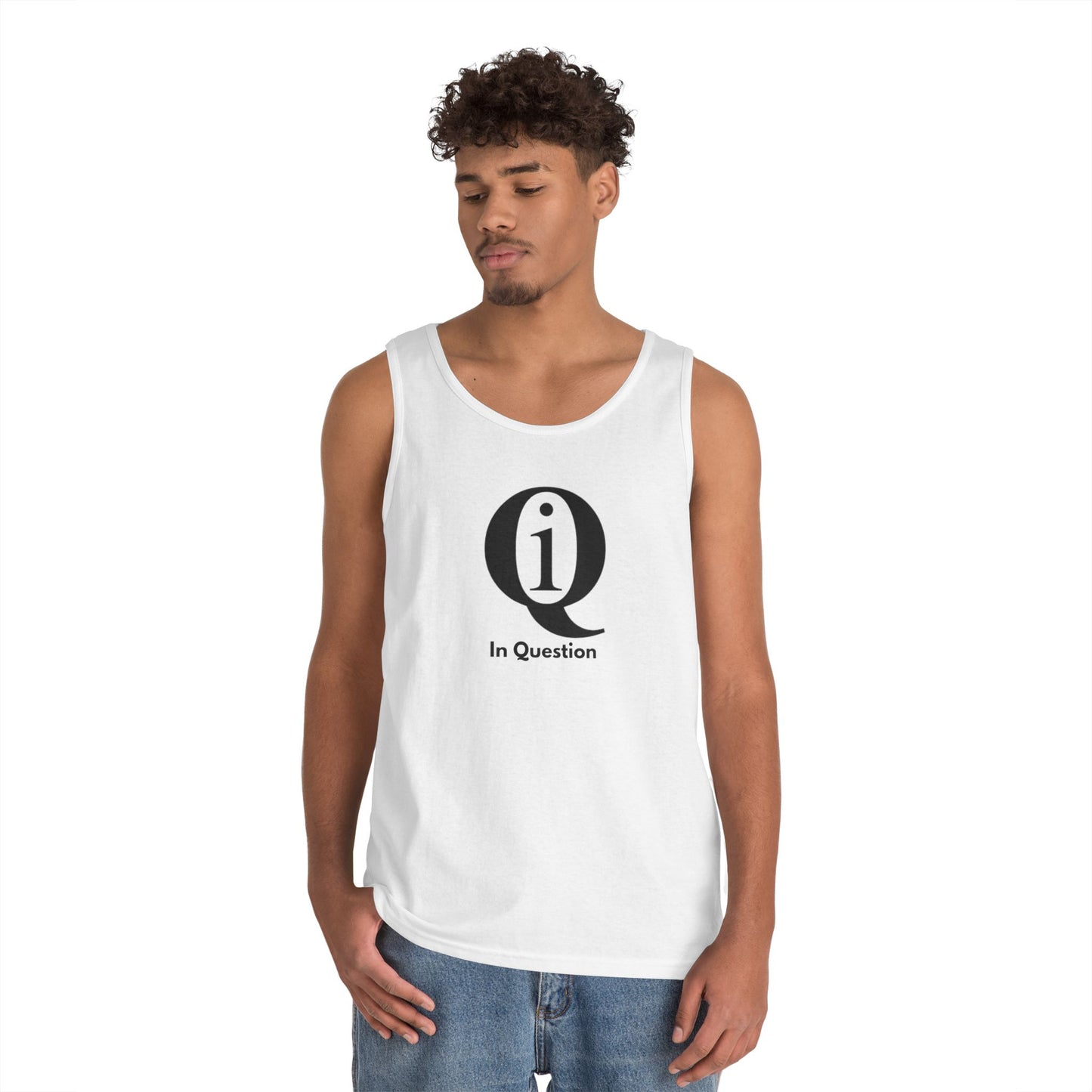 Unisex Heavy Cotton Tank Top - 'Q On Board' Design - Perfect for Summer Adventures